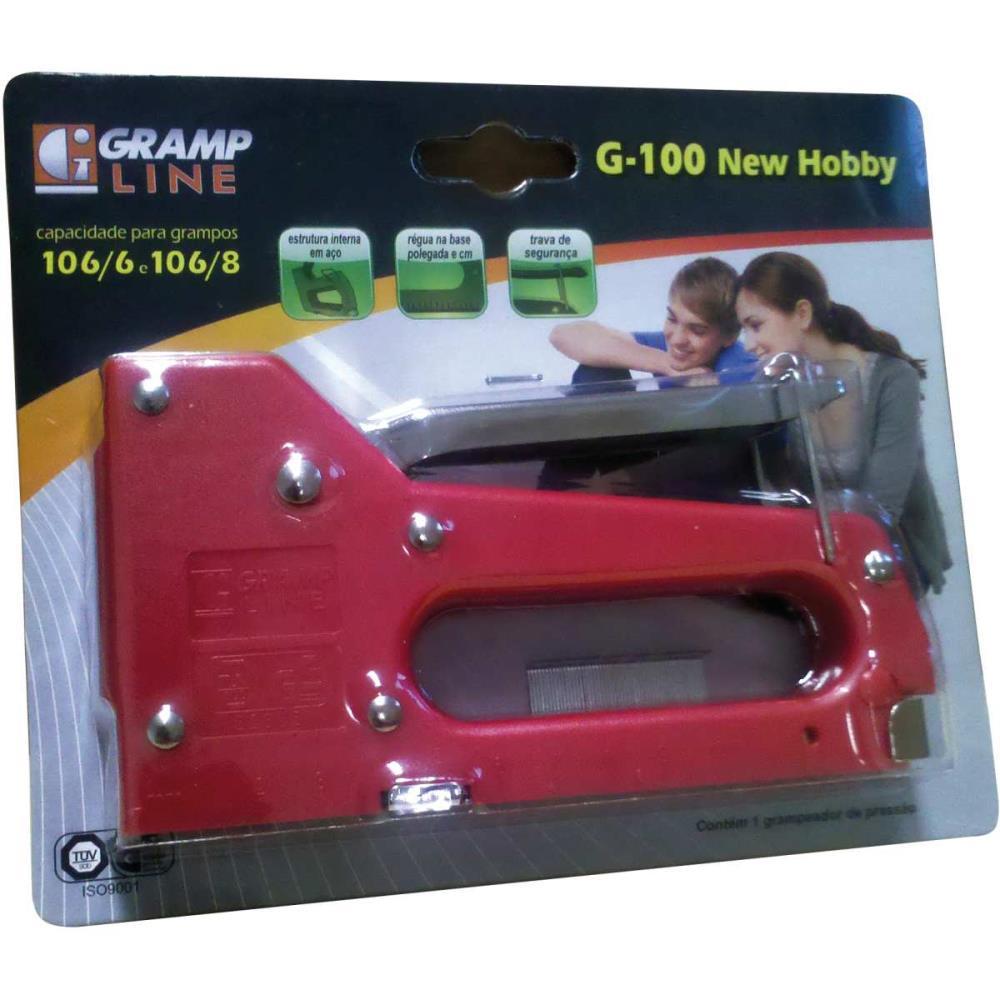 Grampeador tapeceiro g-100 profissional industrial - gramp line (unida ...