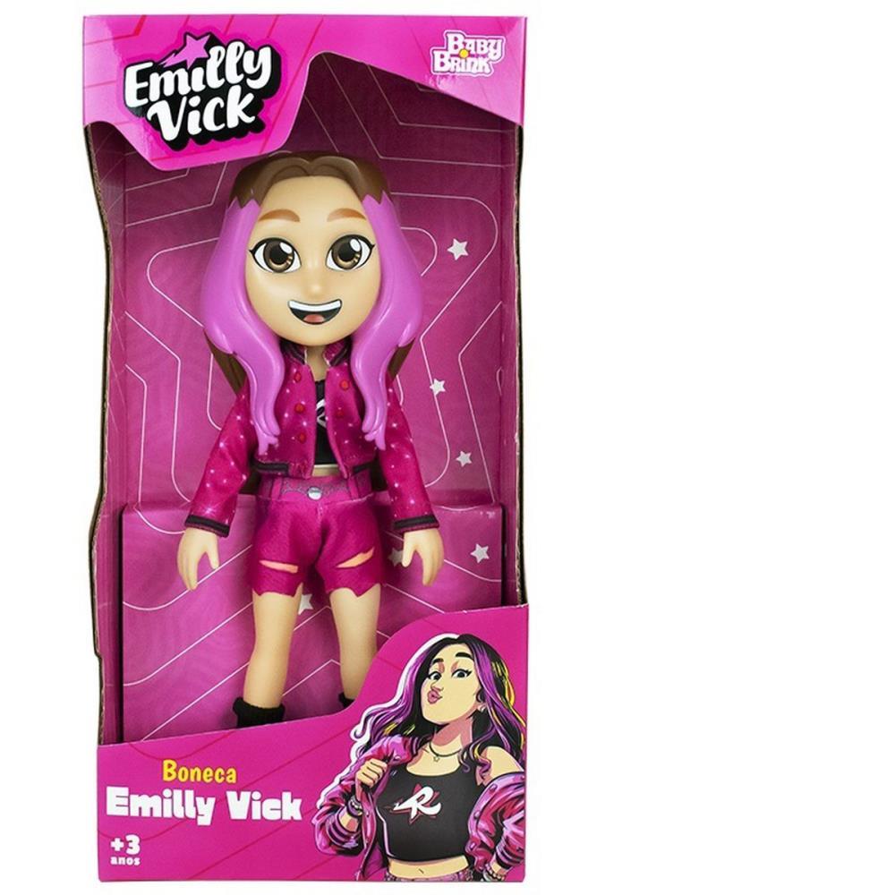Boneco e personagem dos rosa emilly vick 25cm - baby brink (unidade ...