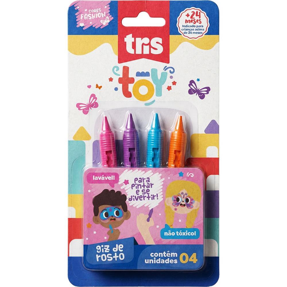 Giz de cera jumbo tris toy facial fashion - summit (blister