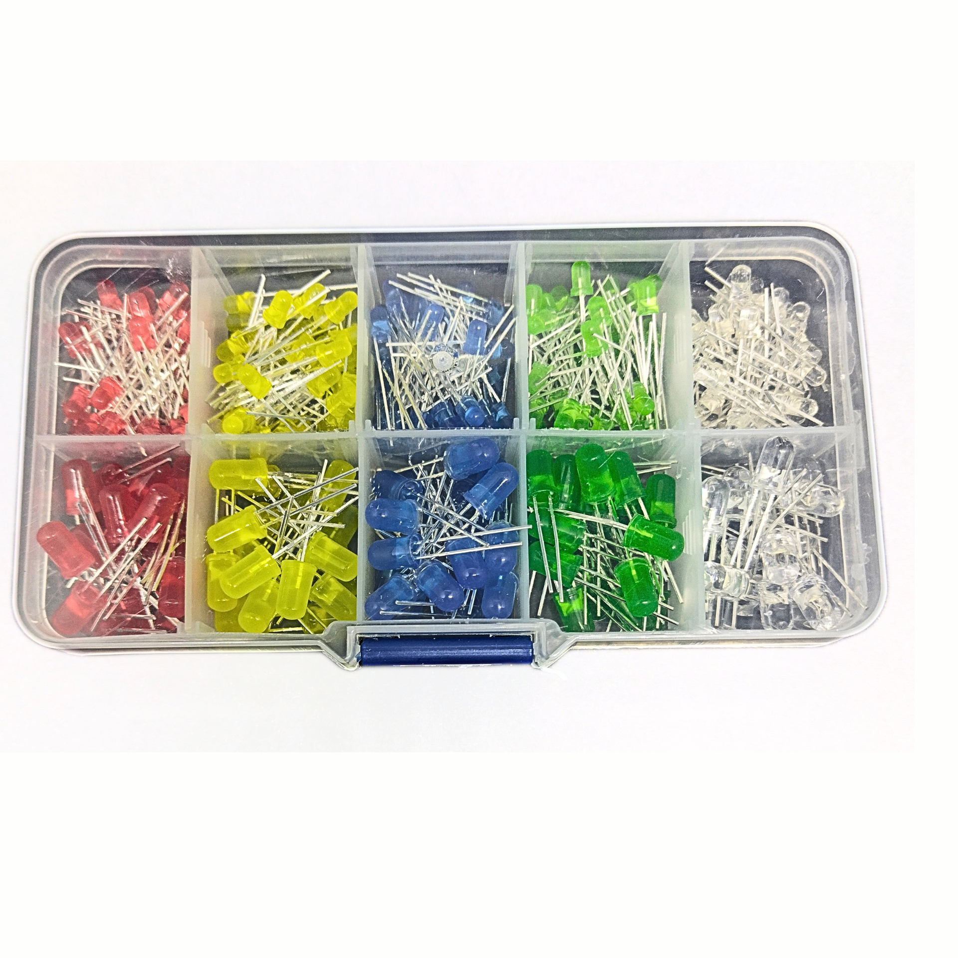 Kit de leds 3mm e 5mm - 300 unidades + box organizador