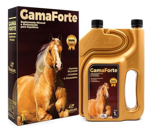 GamaForte (Gamma Oryzanol) 1 Lt - Brasilvet - Kajavet Farmácia Veterinária