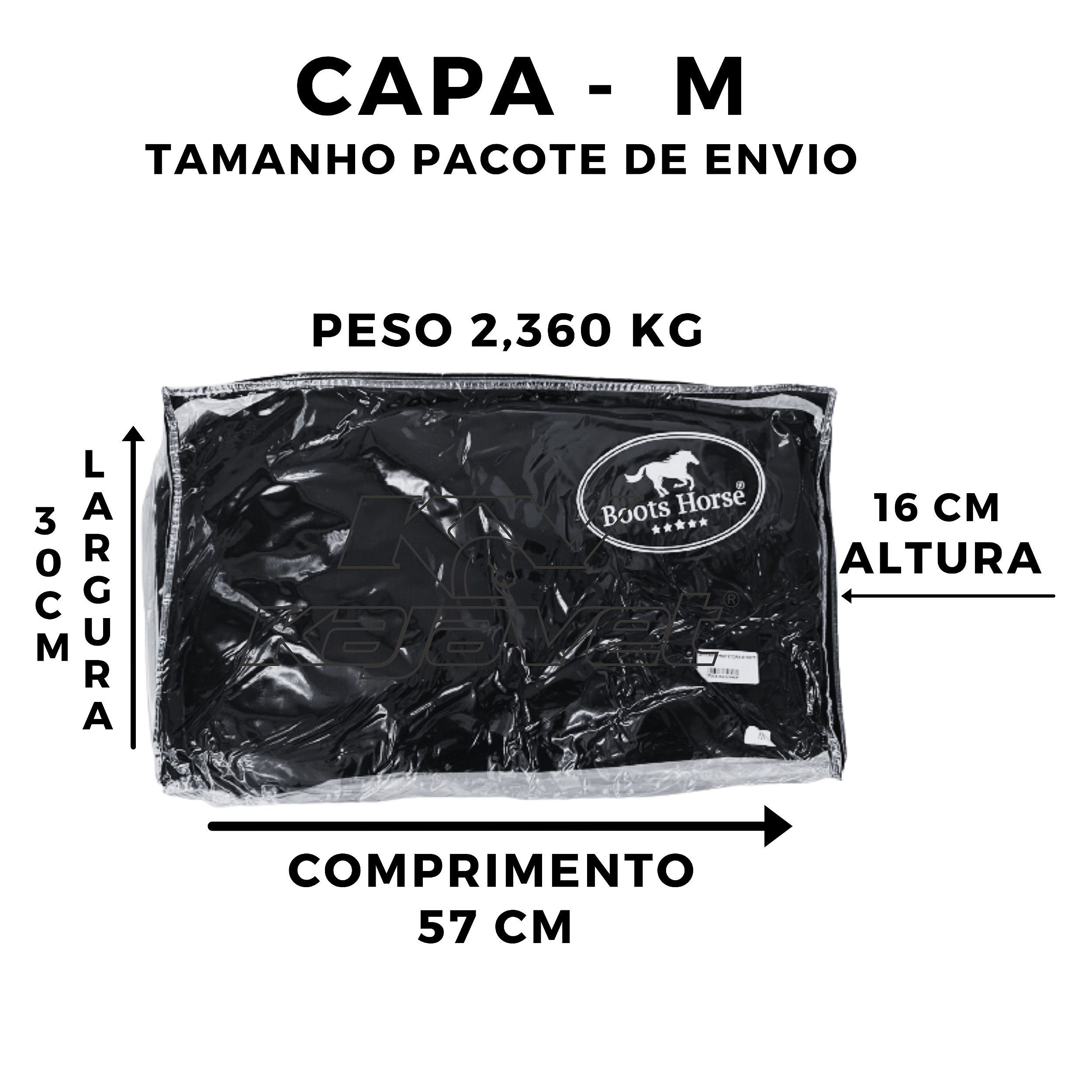 Capa De Frio Protetora Roxa Tamanho M - Boots Horse - Kajavet