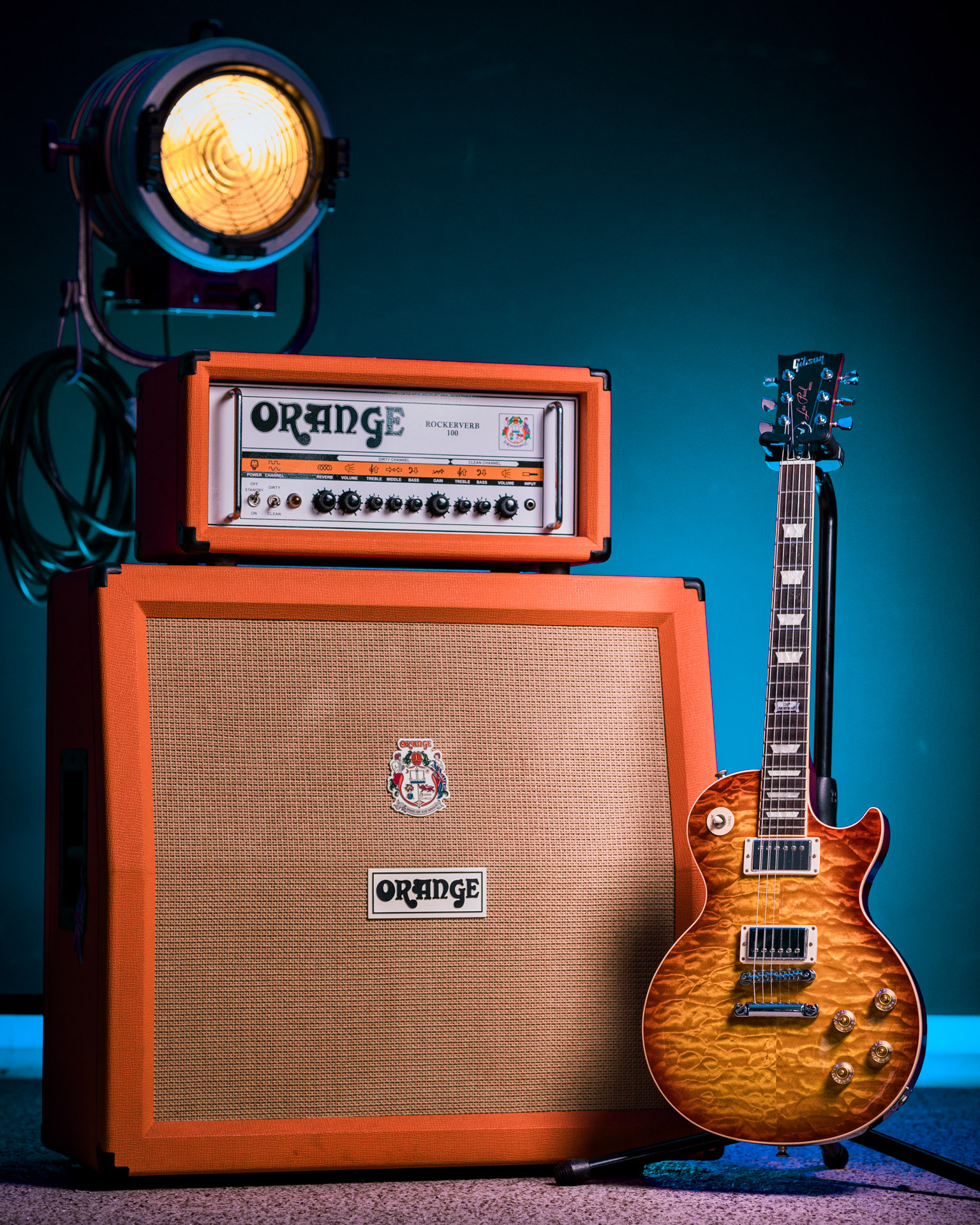 Amplificador Orange Rockerverb 100 + PPC412 - The Tone Boutique