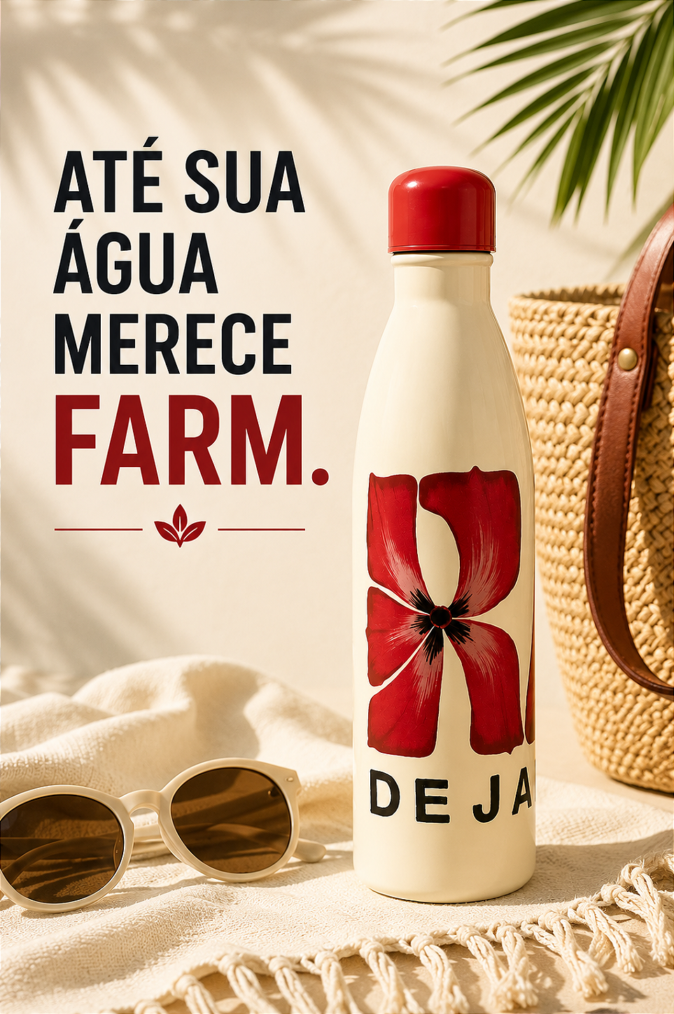 Garrafa Farm Glub Glub 750ml – Estampa Rio de Janeiro Exclusiva
