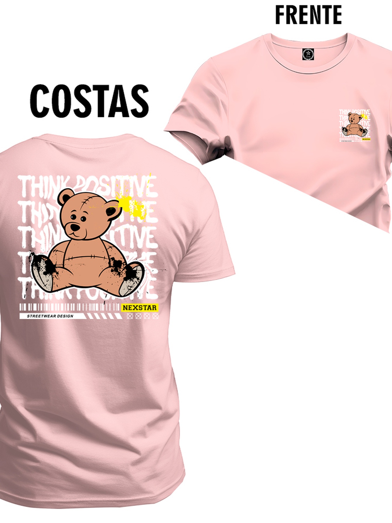 Camiseta em Algodão Unissex com Estampa Proibido Fumar da