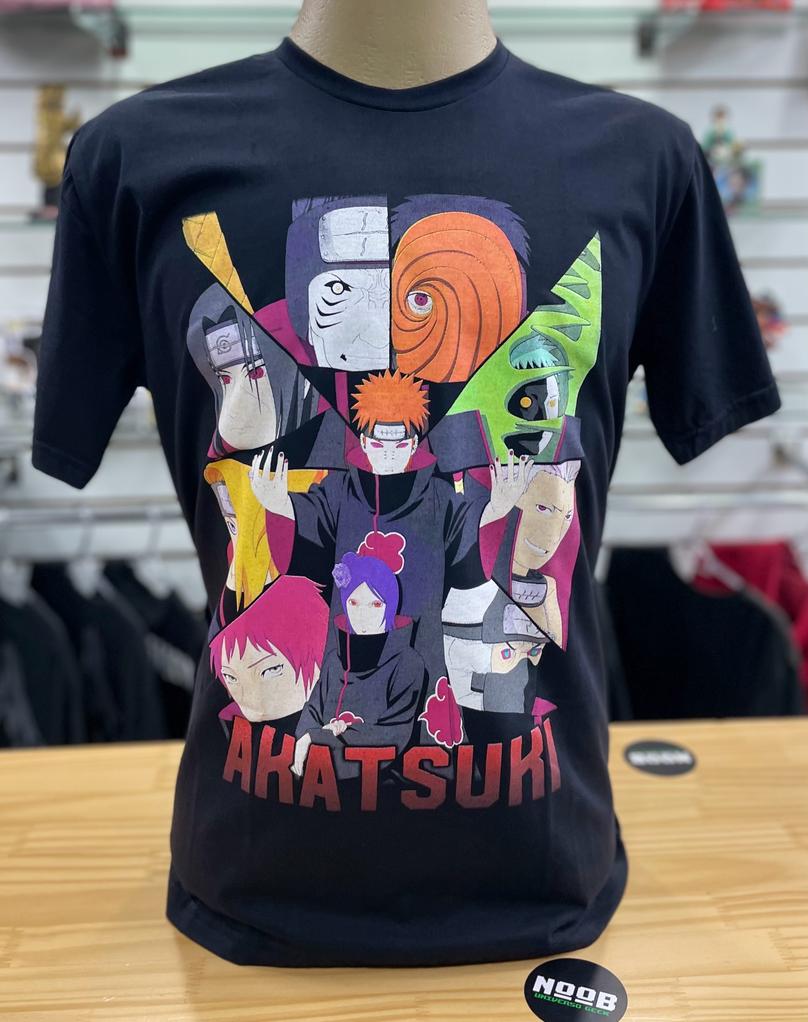 Camiseta Camiseta Naruto Shippuden Camisa Feminina Nuvem Akatsuki Blus -  Criativa Ninja - Camisetas e Moletons Personalizados