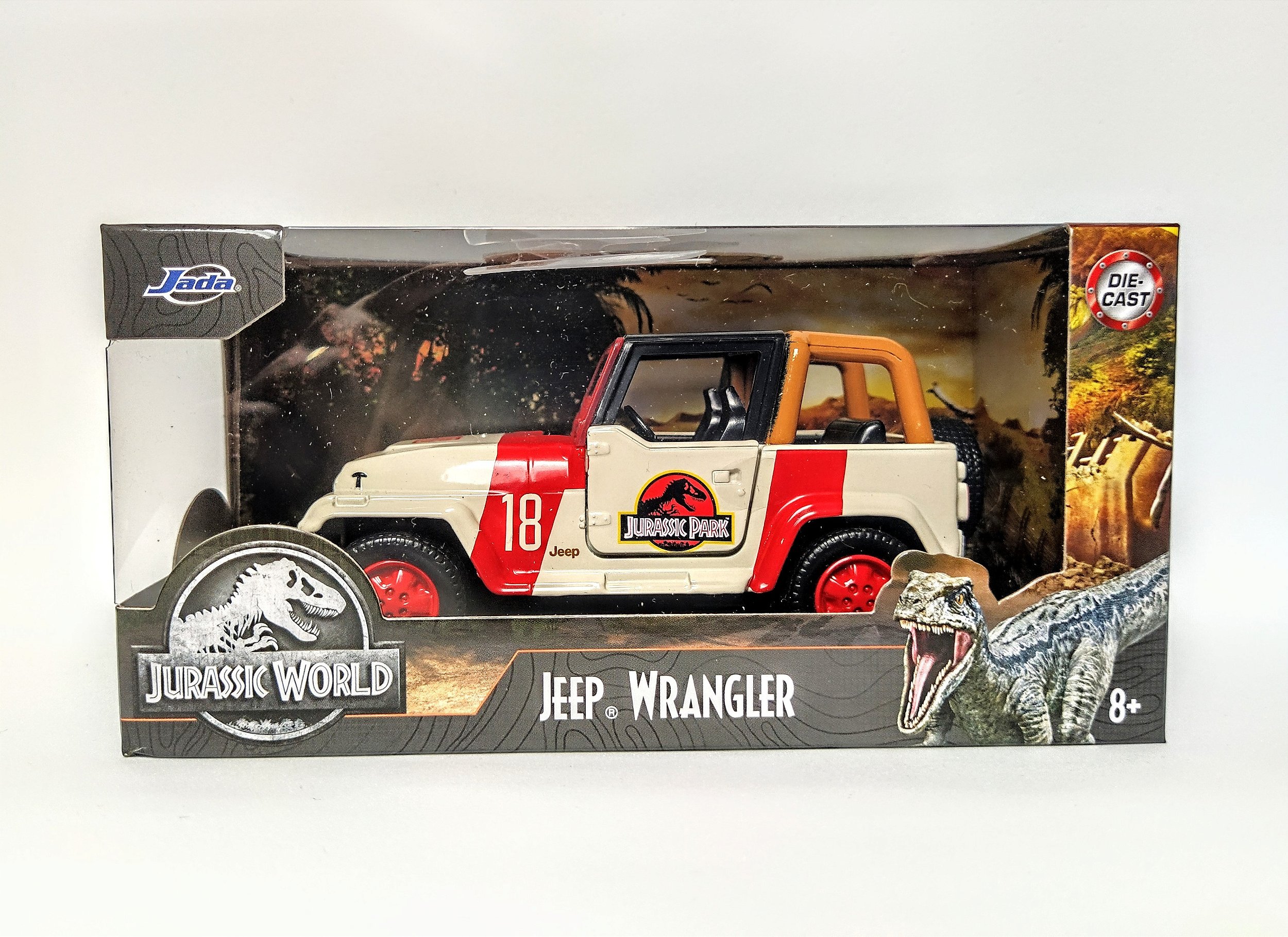 Miniatura Jeep Wrangler Jurassic Park 1:32 Jada Toys - Miniaturas ...