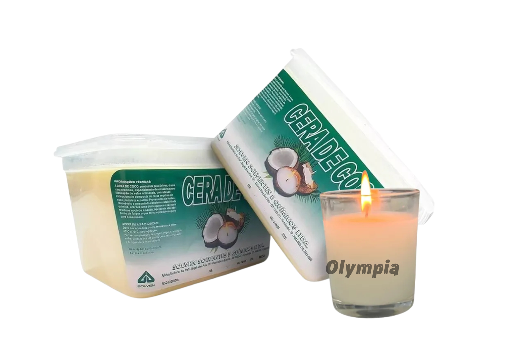 CoCoCHANEL9500円ー9200円 6kg Cera de Coco Solven - Olympia Embalagens