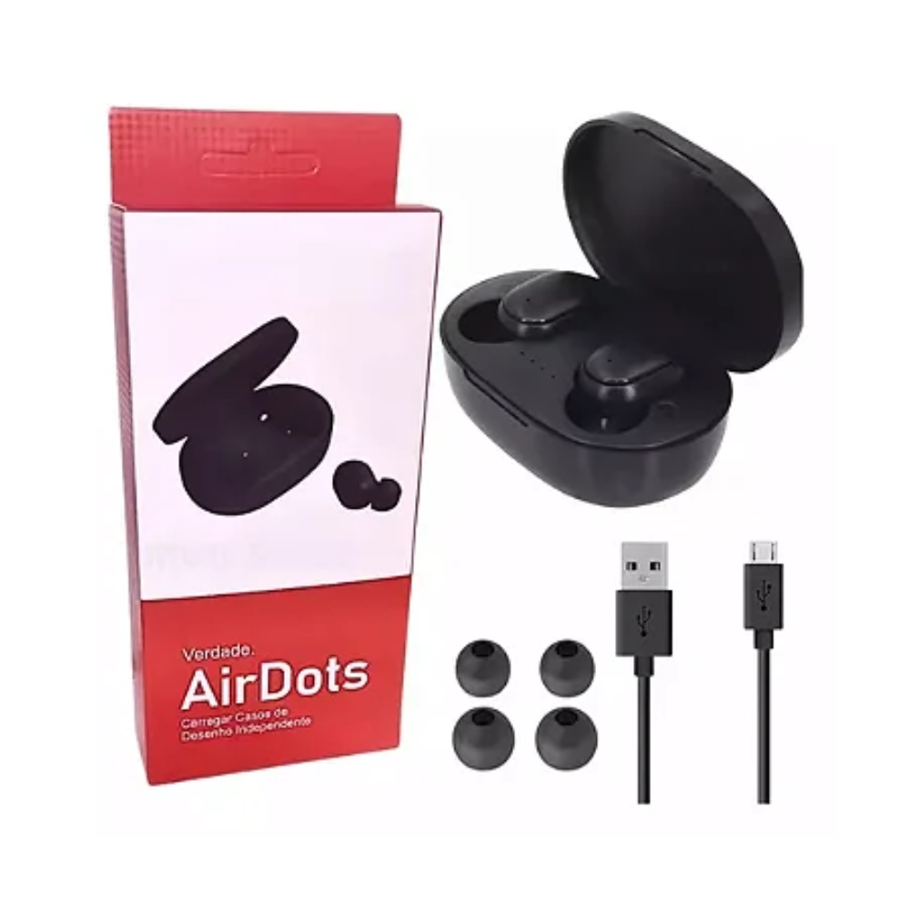 Fone de Ouvido Bluetooth Sem Fio In-ear Microfone Dot.2 (Preto) :  : Eletrônicos