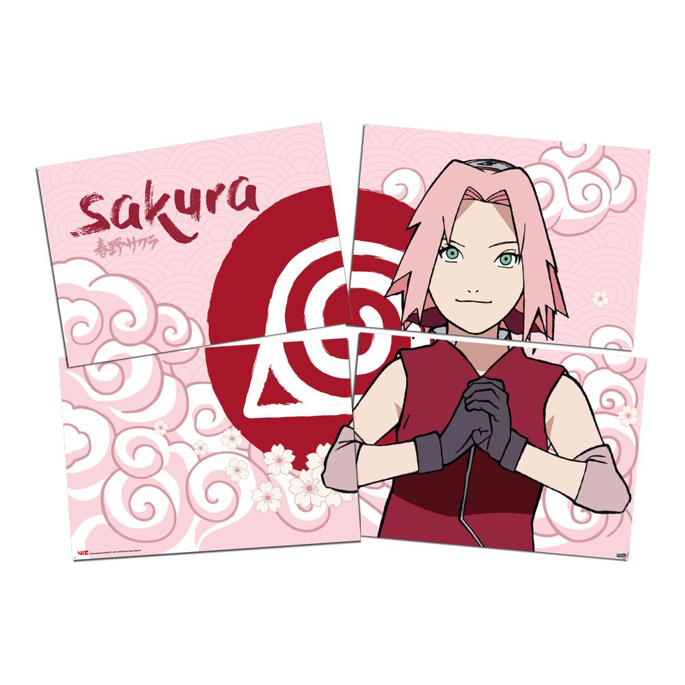 Topo de bolo Temático - Naruto Sakura Haruno