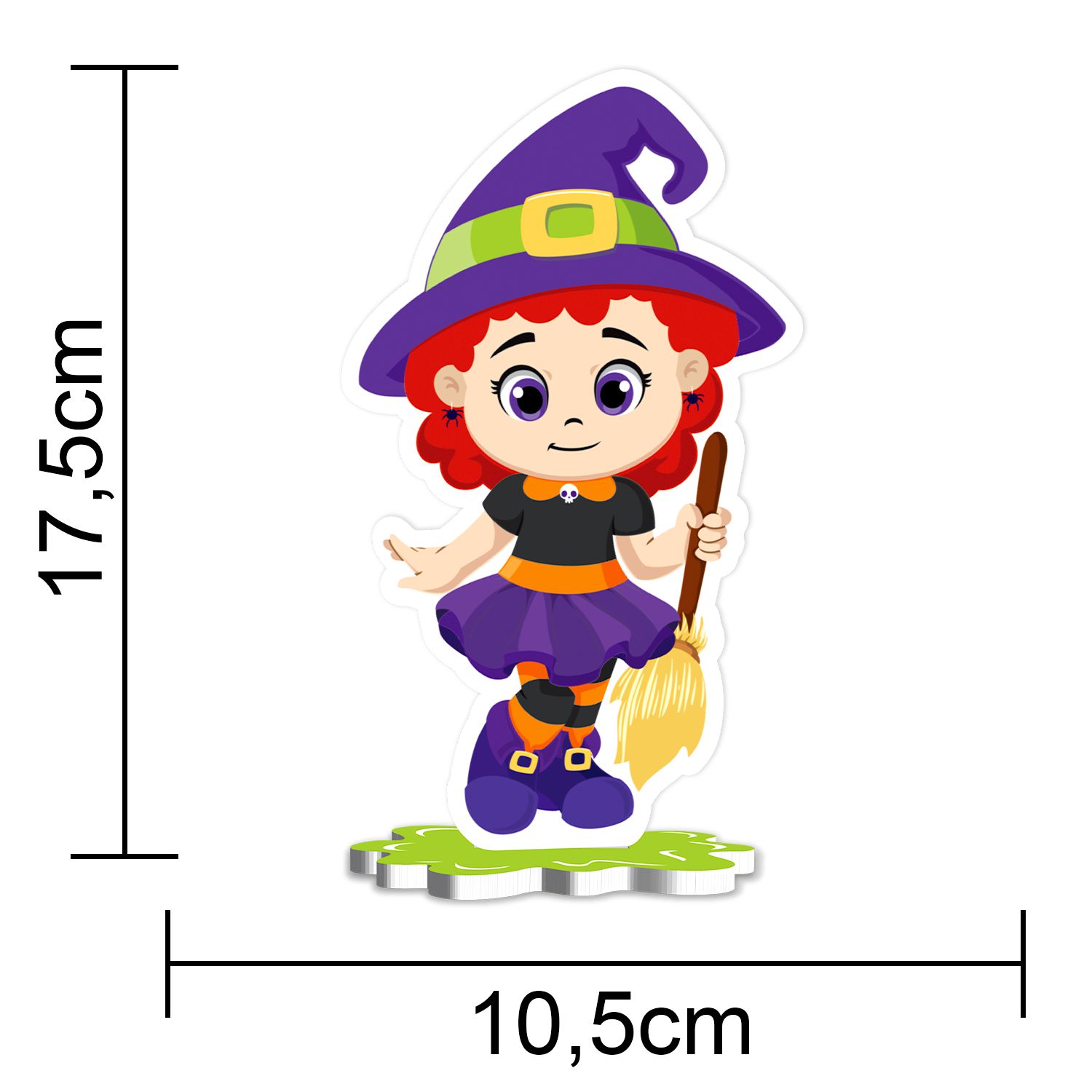 Mobile Halloween Bruxa Piffer 77x170cm 1und