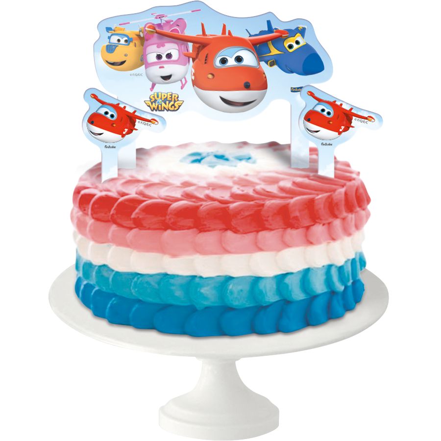 Topper para bolo bento cake flork meme c/ 04 unids - festcolor