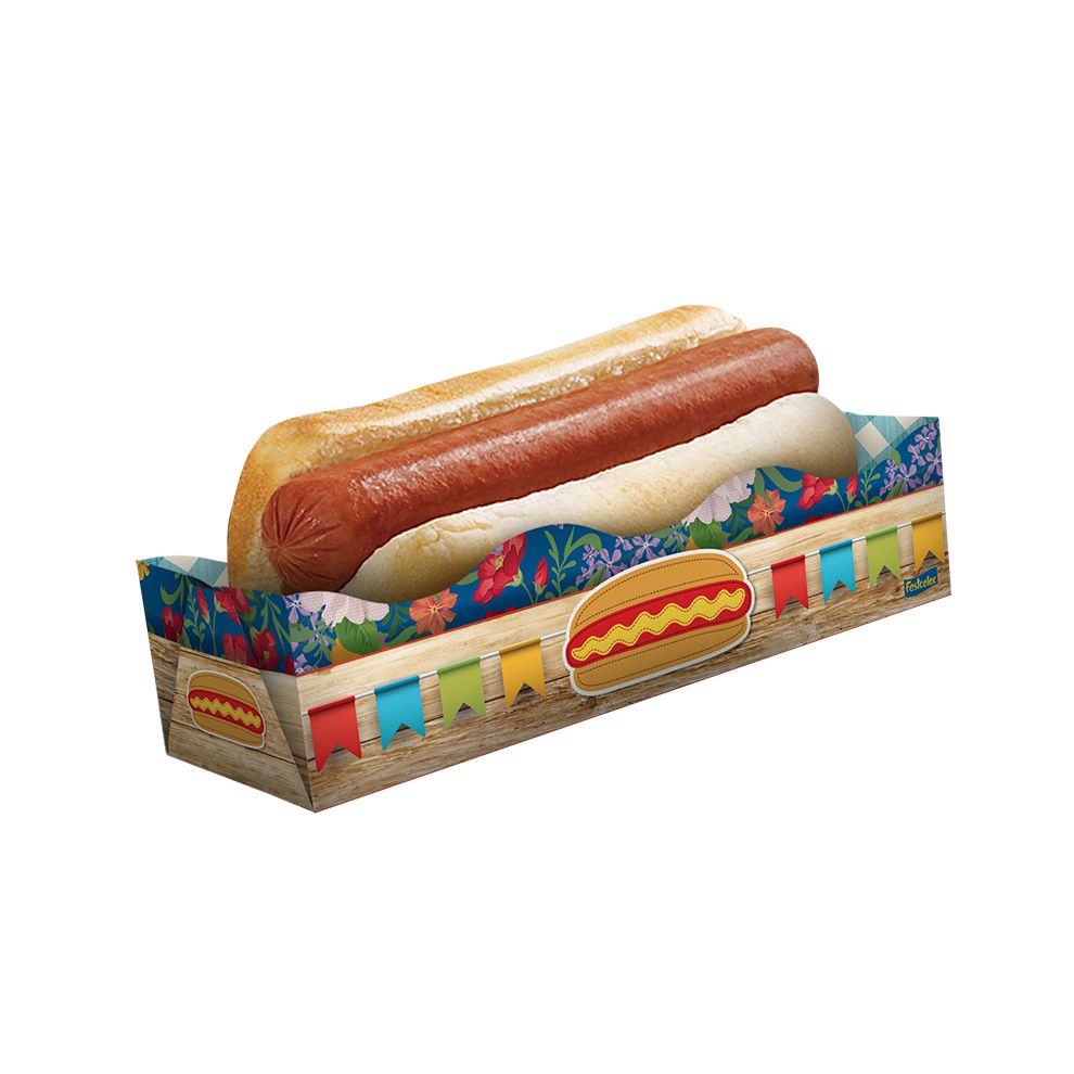 Cachorro Quente / Hot Dog Saco Branco Com 100 Unidades