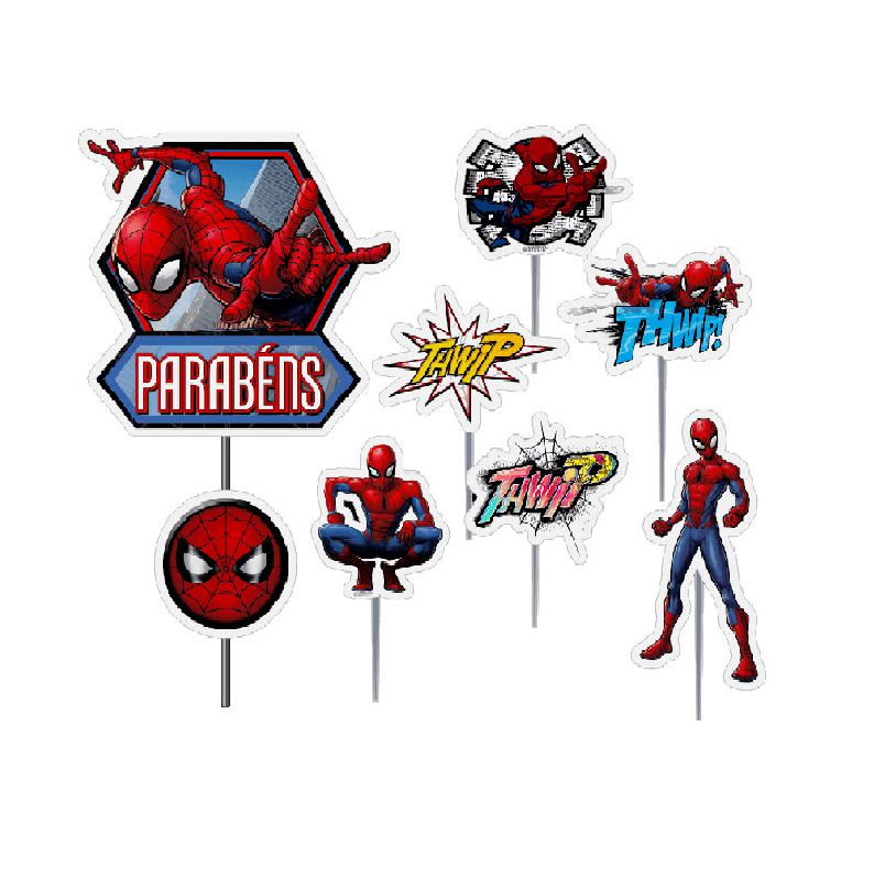 Topo de Bolo Spidey e Seus Amigos Espetaculares - 01 unidade - Se