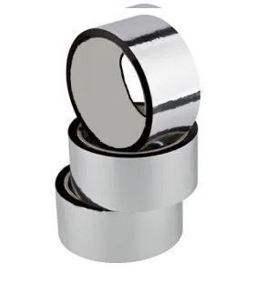 GORGECRAFT Cinta De Poliéster Metalizada Plateada De 50 M X 5mm Cinta Decorativa Metálica Cepillada Autoadhesiva Para Molduras De Espejos Tiras De Sellador De Azulejos Despegables Y Adheribles Para Ma