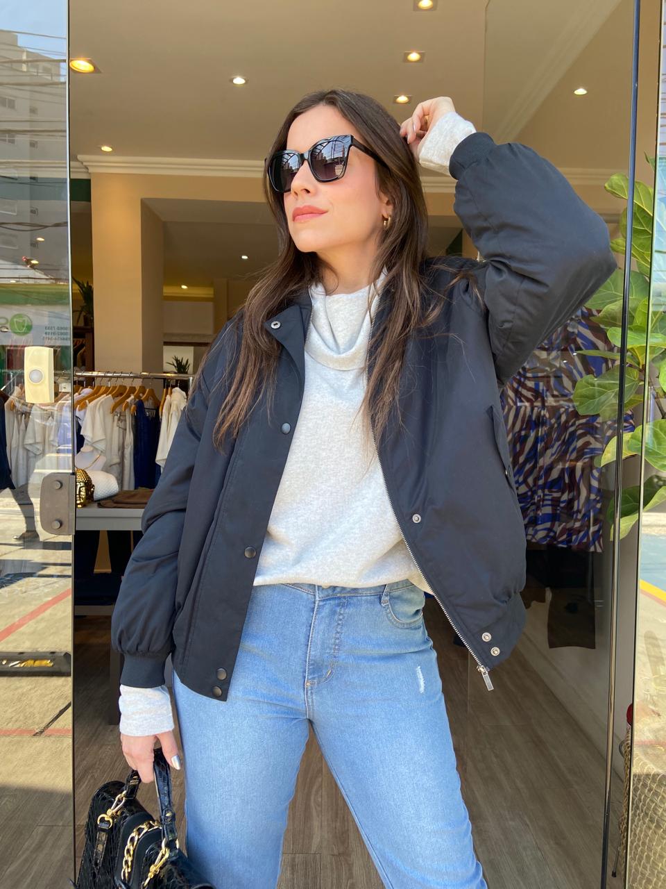 Jaqueta feminina hotsell com punho