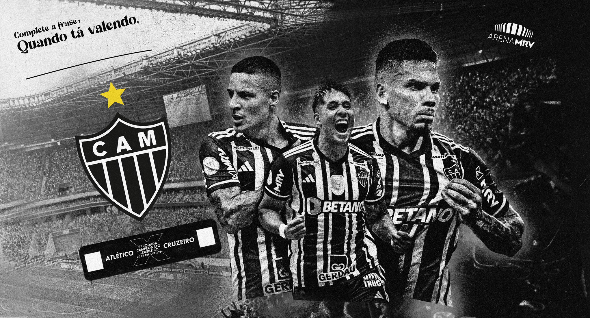 Copo do Galo Brasileirão 2024 Arena MRV Galo x Cruzeiro 20/04