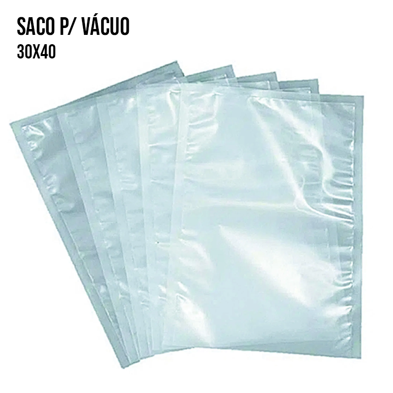 SACO PLÁSTICO PARA VÁCUO - Ideal Descartáveis