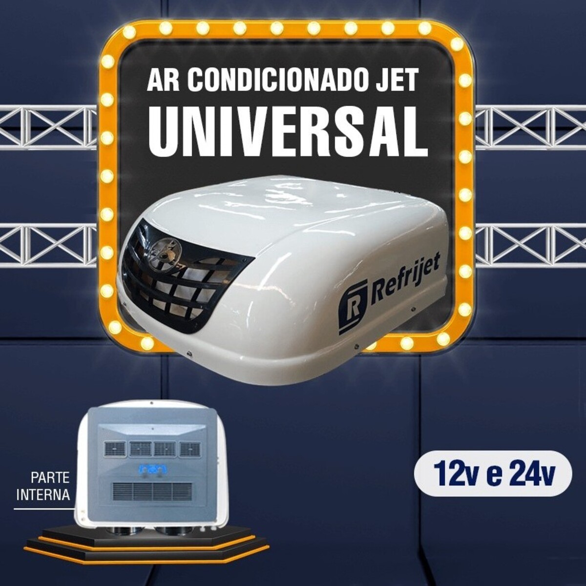 KIT AR CONDICIONADO DE TETO COMPLETO JET CLASSIC 24V - Surplus Air