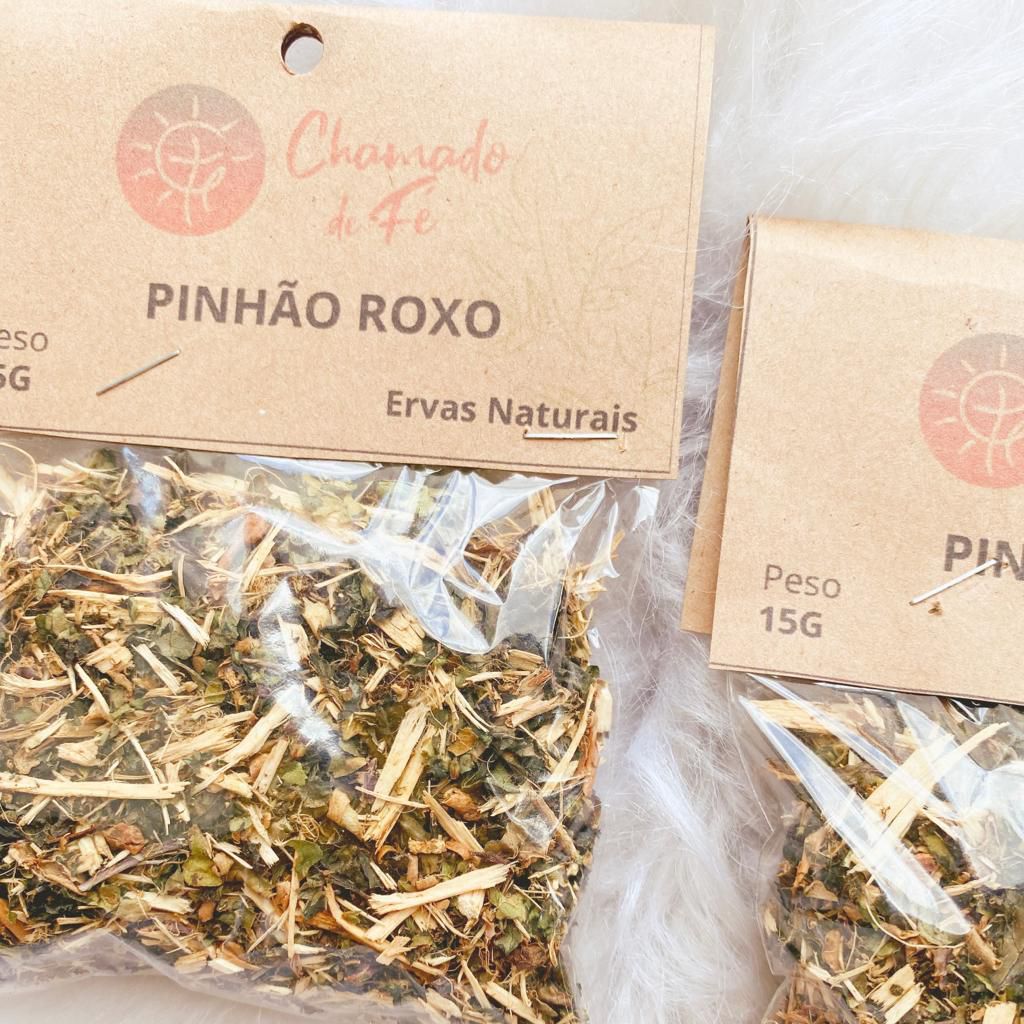 Banho de ervas Pinhão Roxo - 15gr - Chamado de Fé