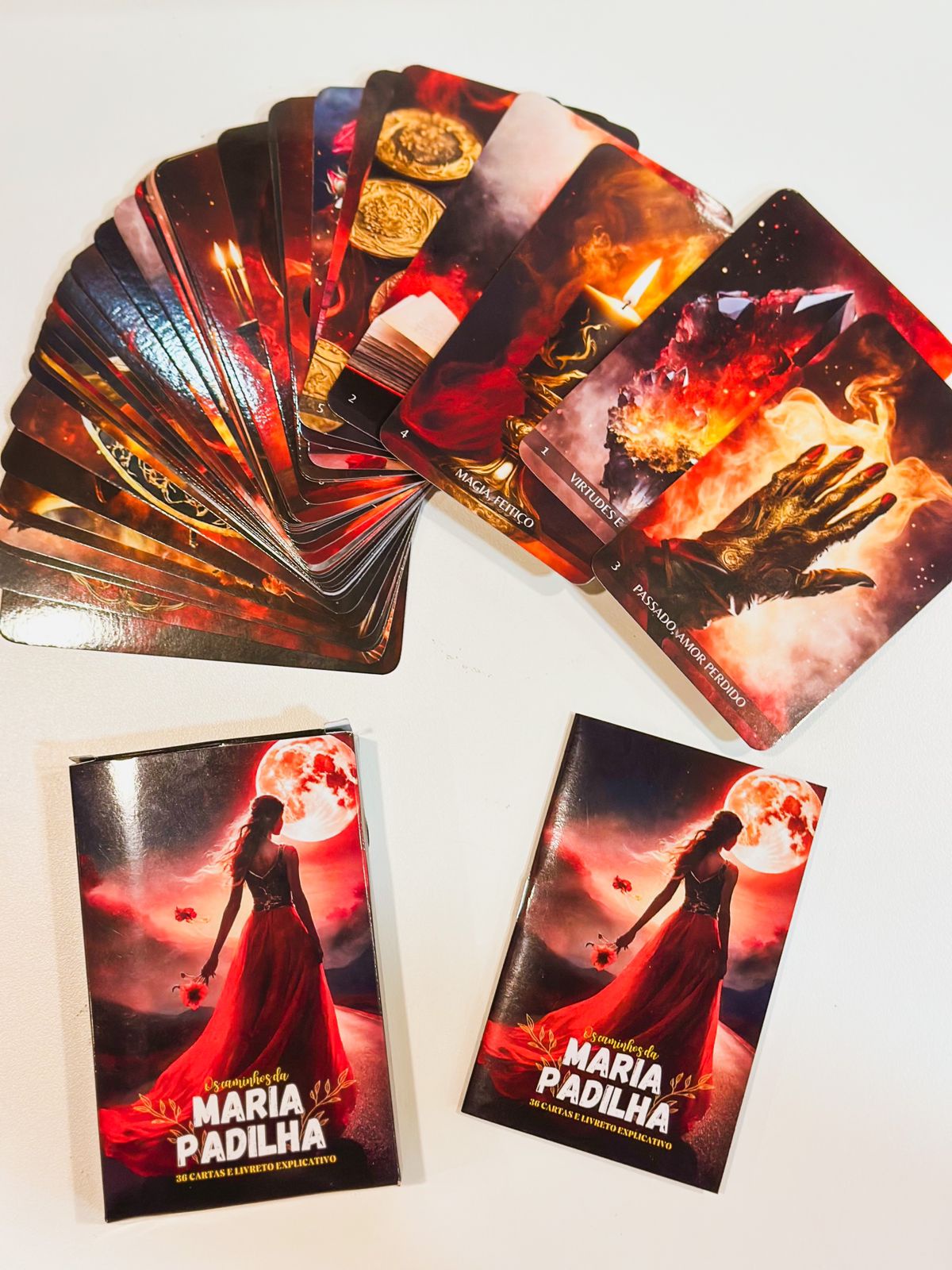 Baralho os caminhos da Maria Padilha - 36 cartas - Chamado de Fé