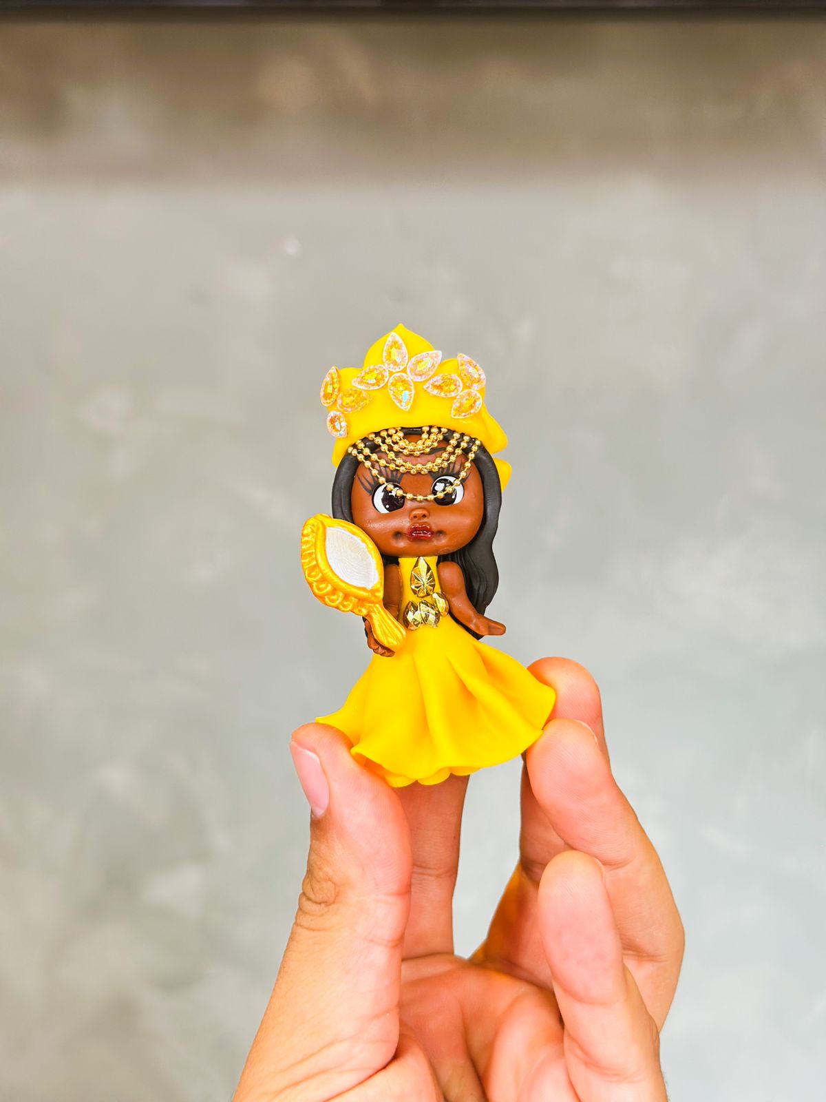 Imagem De Biscuit 8cm Oxum Chamado De Fé