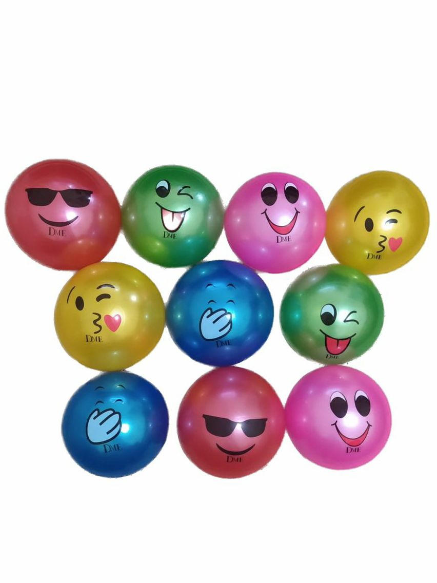 Bola Amarela Infantil Emojis Variados N°5 Apolo No Atacado