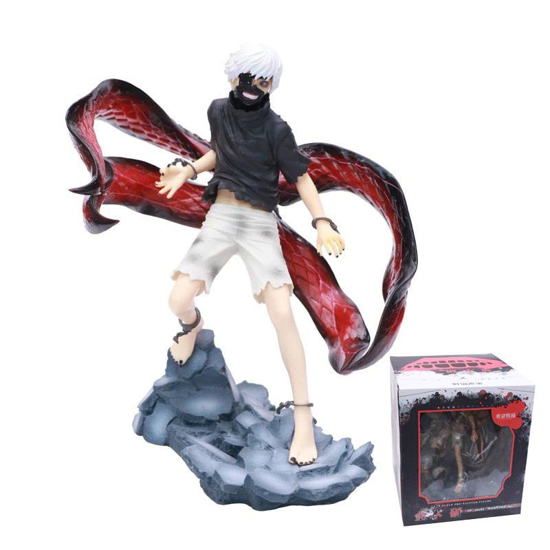 Linfemy Figura De Kaneki Ken De Tokyo Ghoul – Estatua De PVC De 35 Cm Con Cabeza Intercambiable, Ideal Para Decoración De Escritorio Y Coleccionistas, Regalo Perfecto Para Fans Del Anime