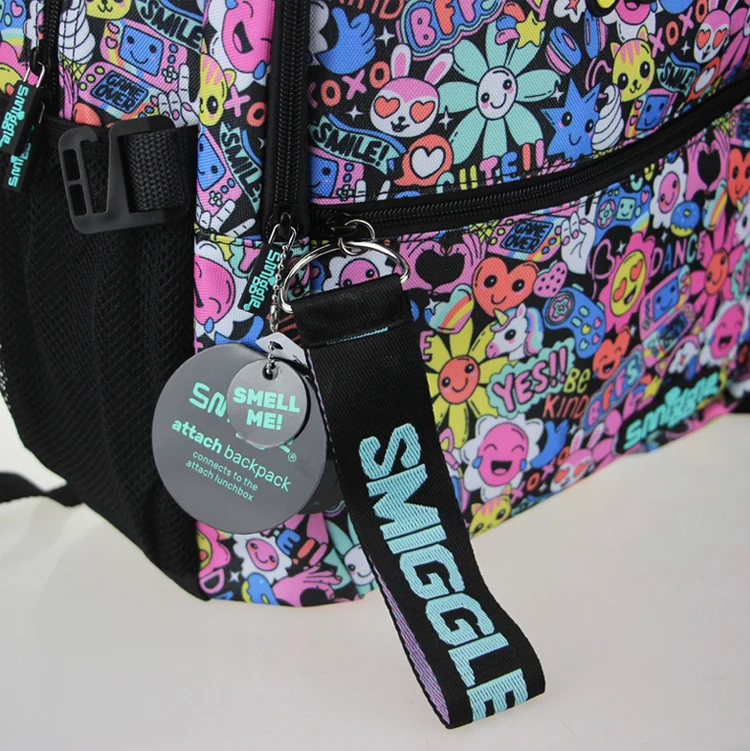 Mochila escolar Flowers Smiles Original Smiggle - Cubo Nerd - O