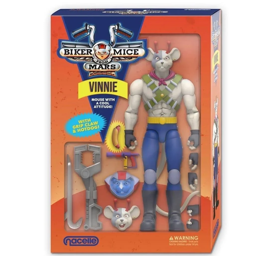 Action Figure Vinnie Biker Mice From Mars - Original Nacelle