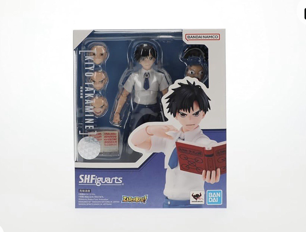 Figura Kiyomaro Takamine Zatch Bell - Original Bandai SHF - Cubo