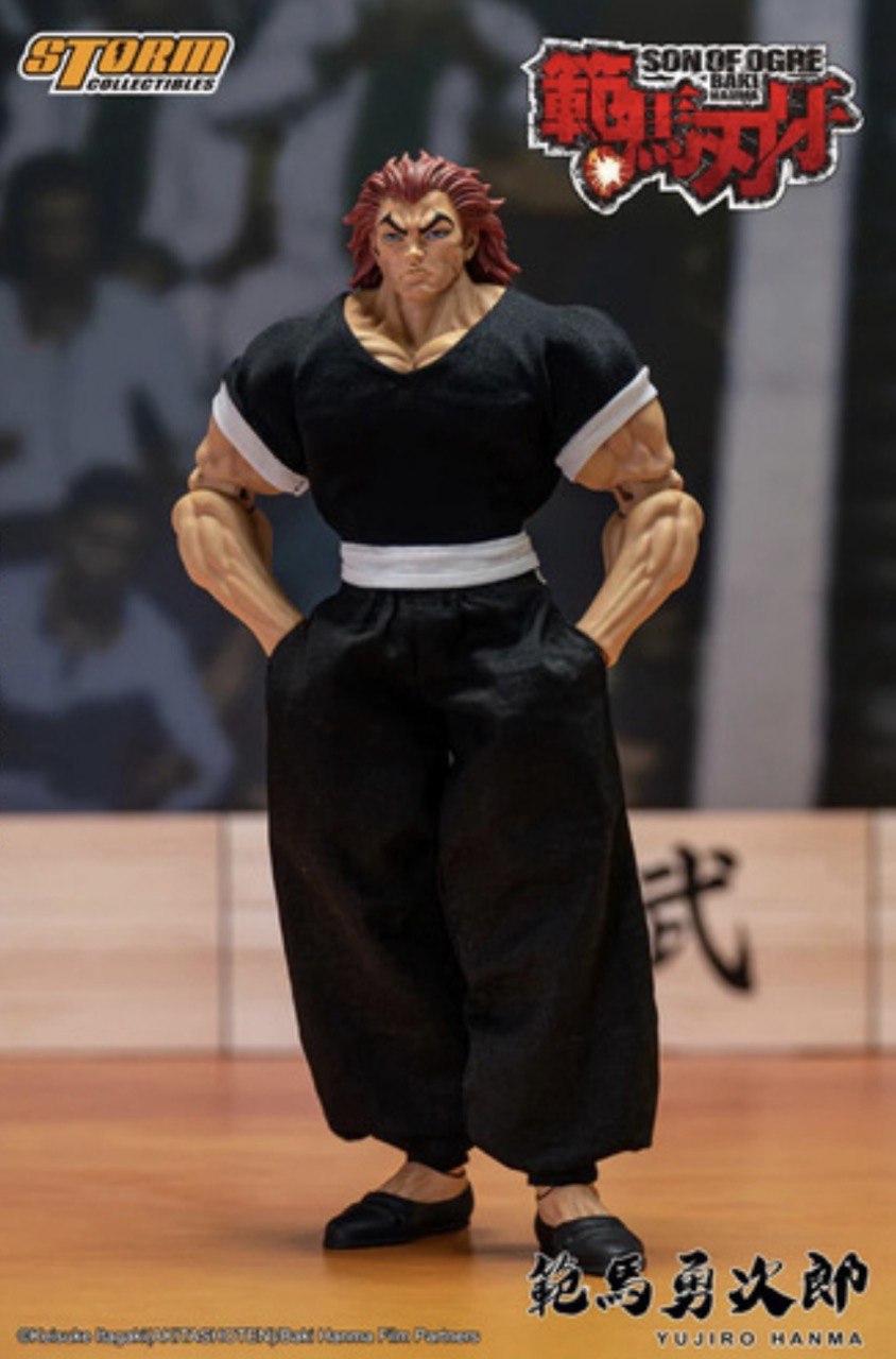 HiPlay Action Figure Storm Collectibles Yujiro Hanma Da Baki In Scala 1/12 Con Accessori - 16 Cm