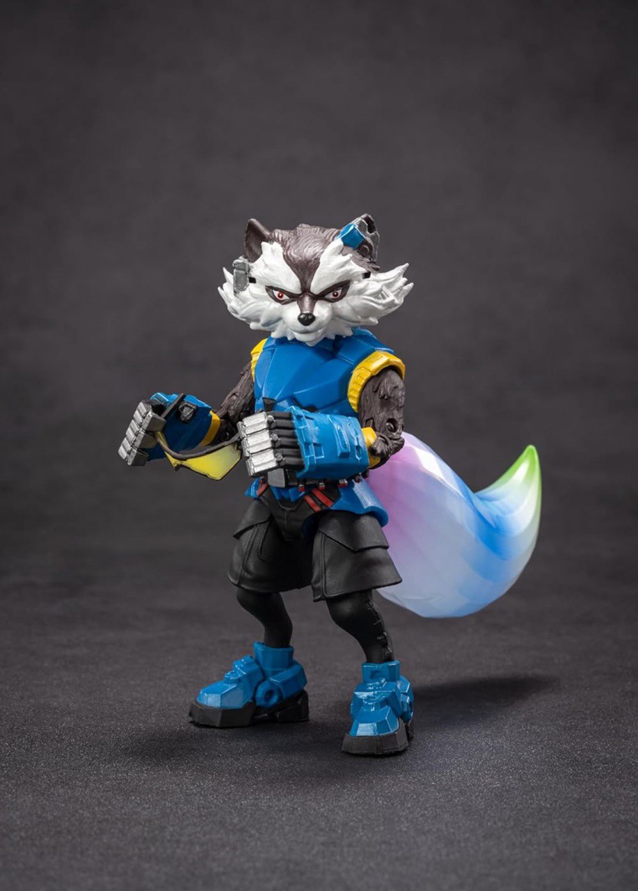 Action Figure Rocket Raccoon Gamer Verse Marvel - Original ZD Toys