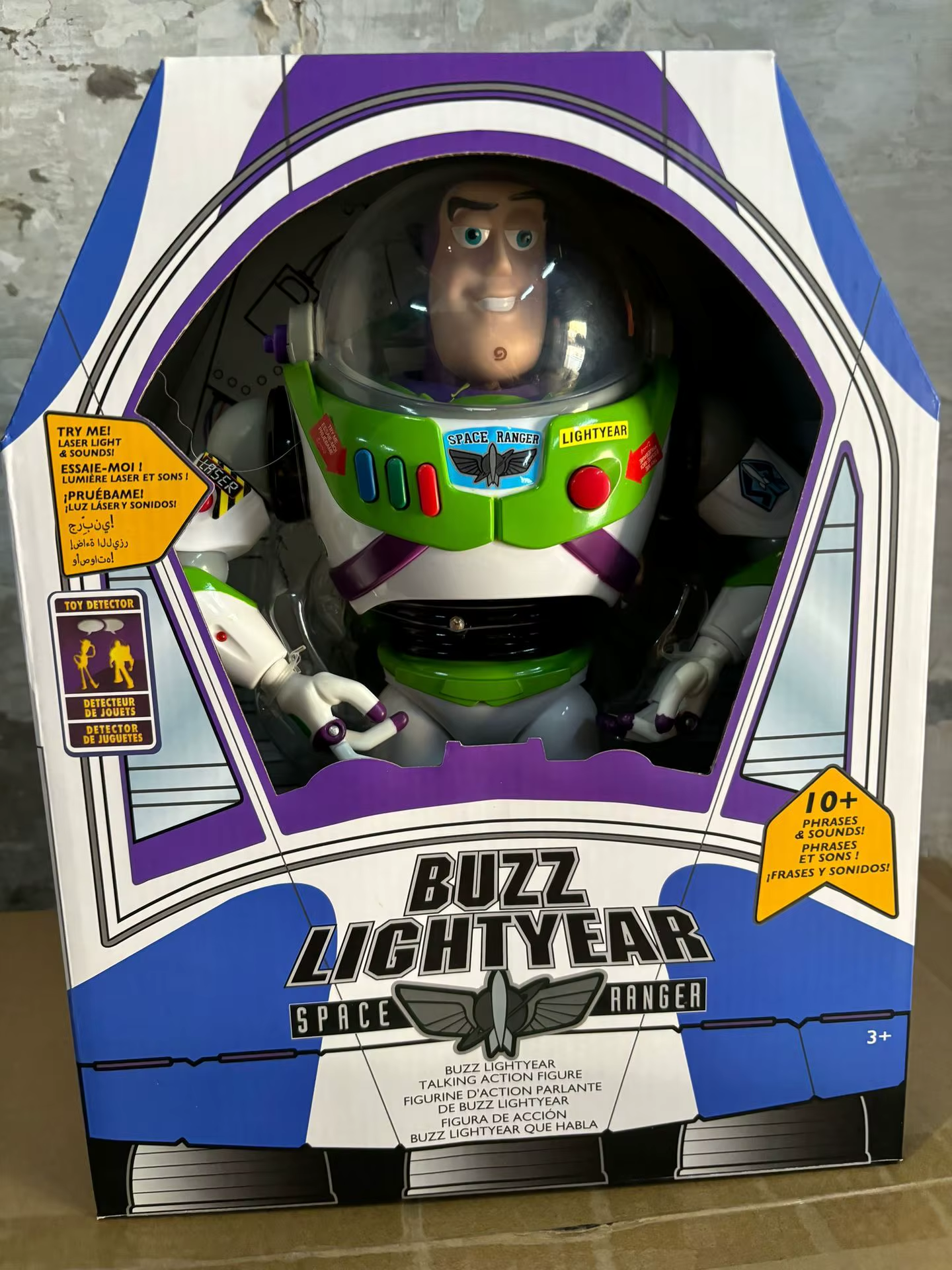 Buzz Lightyear 30cm – Toy Story | Figura de Ação com Nave Espacial