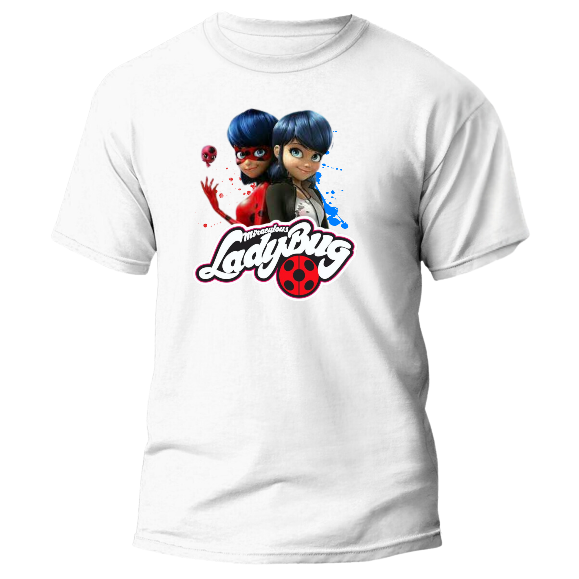 Camiseta Ladybug Miraculous Personalizada Animacao Presentes RK Shops