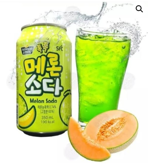 Refrigerante Coreano Sparkling Melon Sabor Melão 350mL Sul