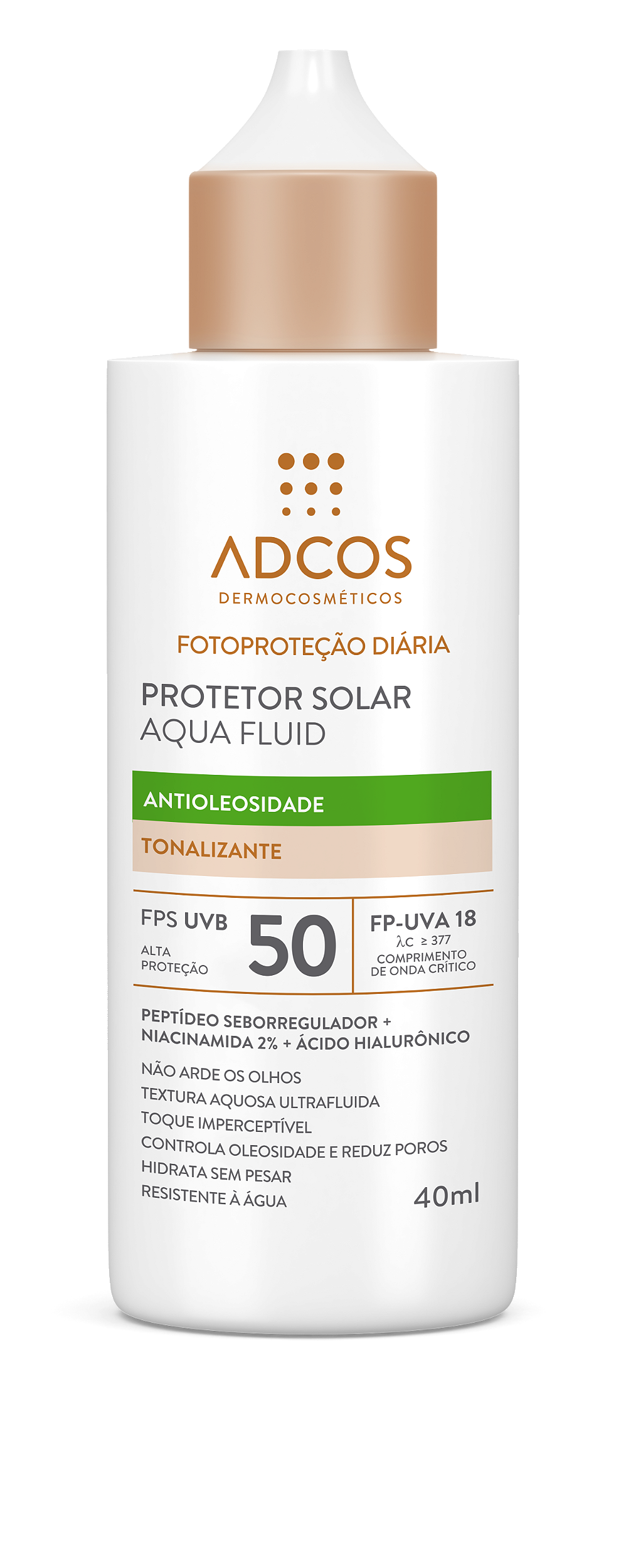 Protetor Solar Tonalizante FPS 50 Ácido Hialurônico