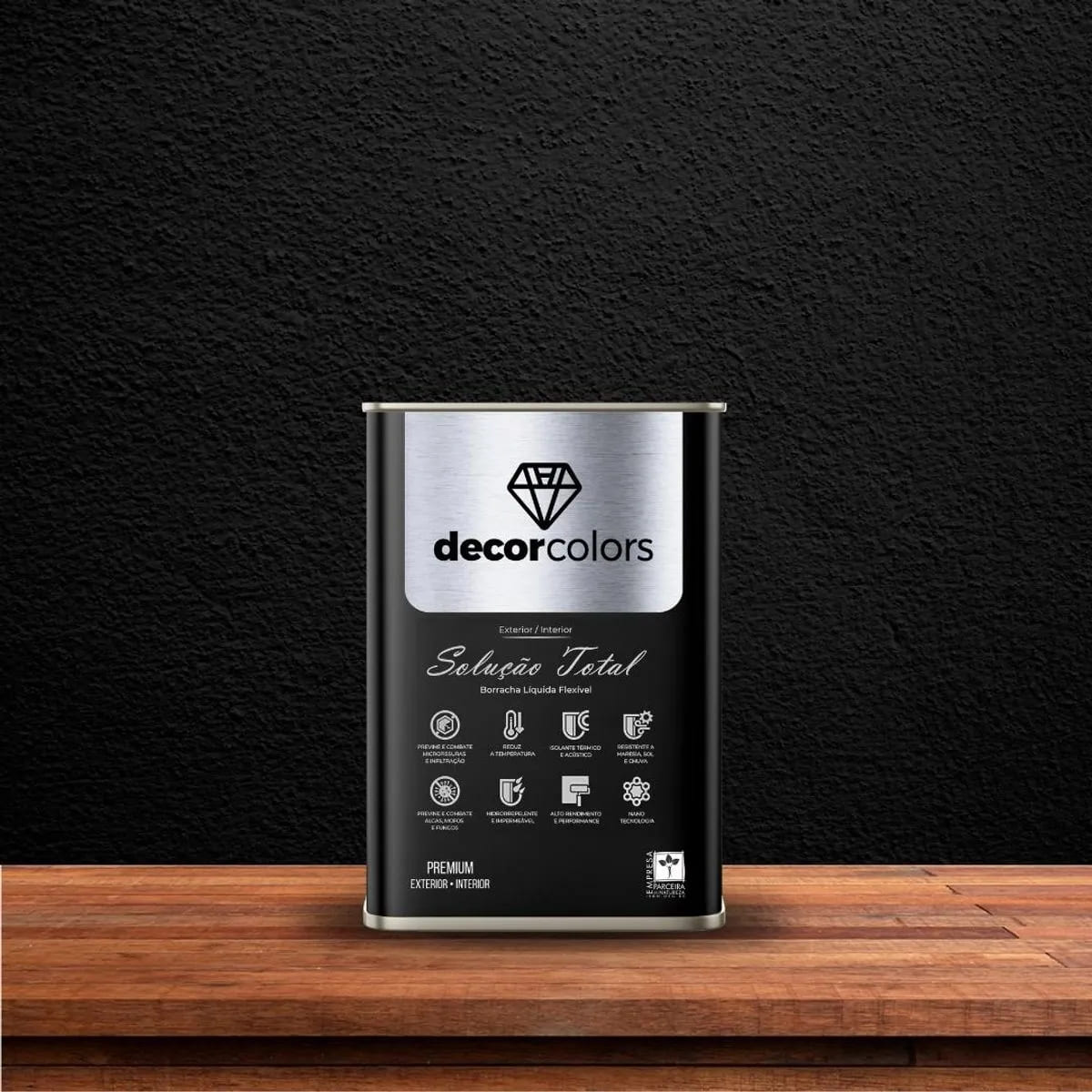 Tinta Borracha Líquida 18 Litros Preto Decor Colors - Decor Colors ...