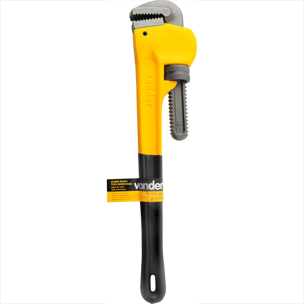 Chave grifo 18" tipo americana em aço forjado - Vonder - Fercosa ...