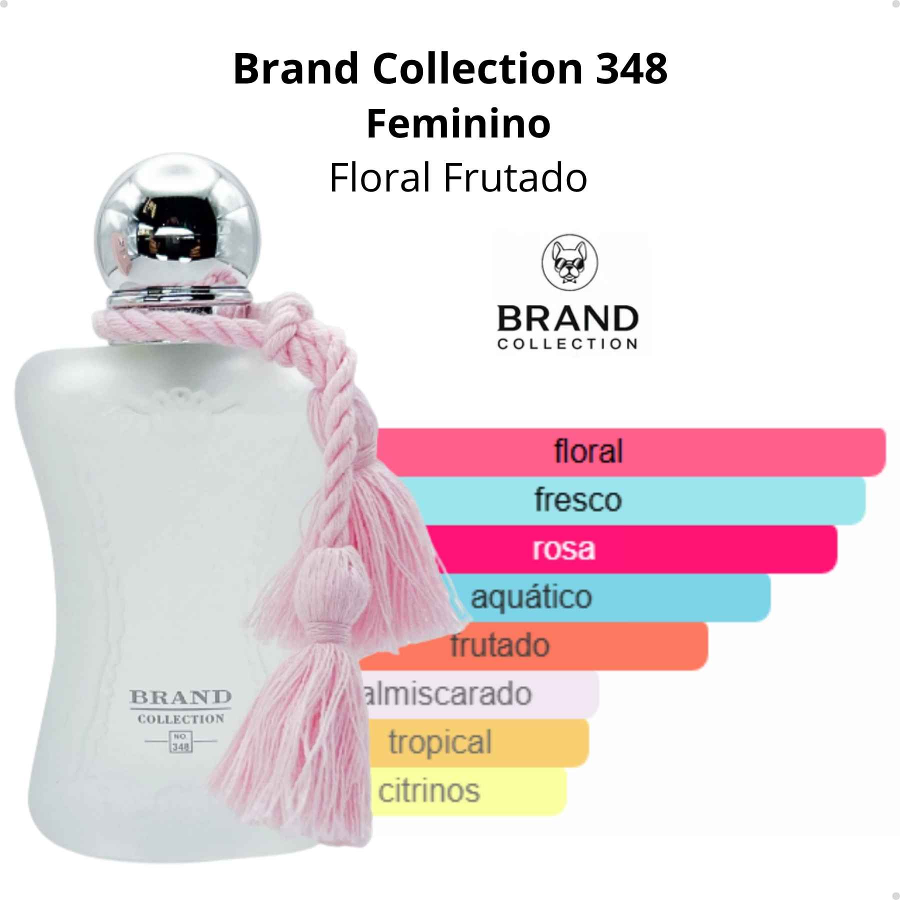 Brand Collection - 348 Delina Rose 25ml - Brand Collection