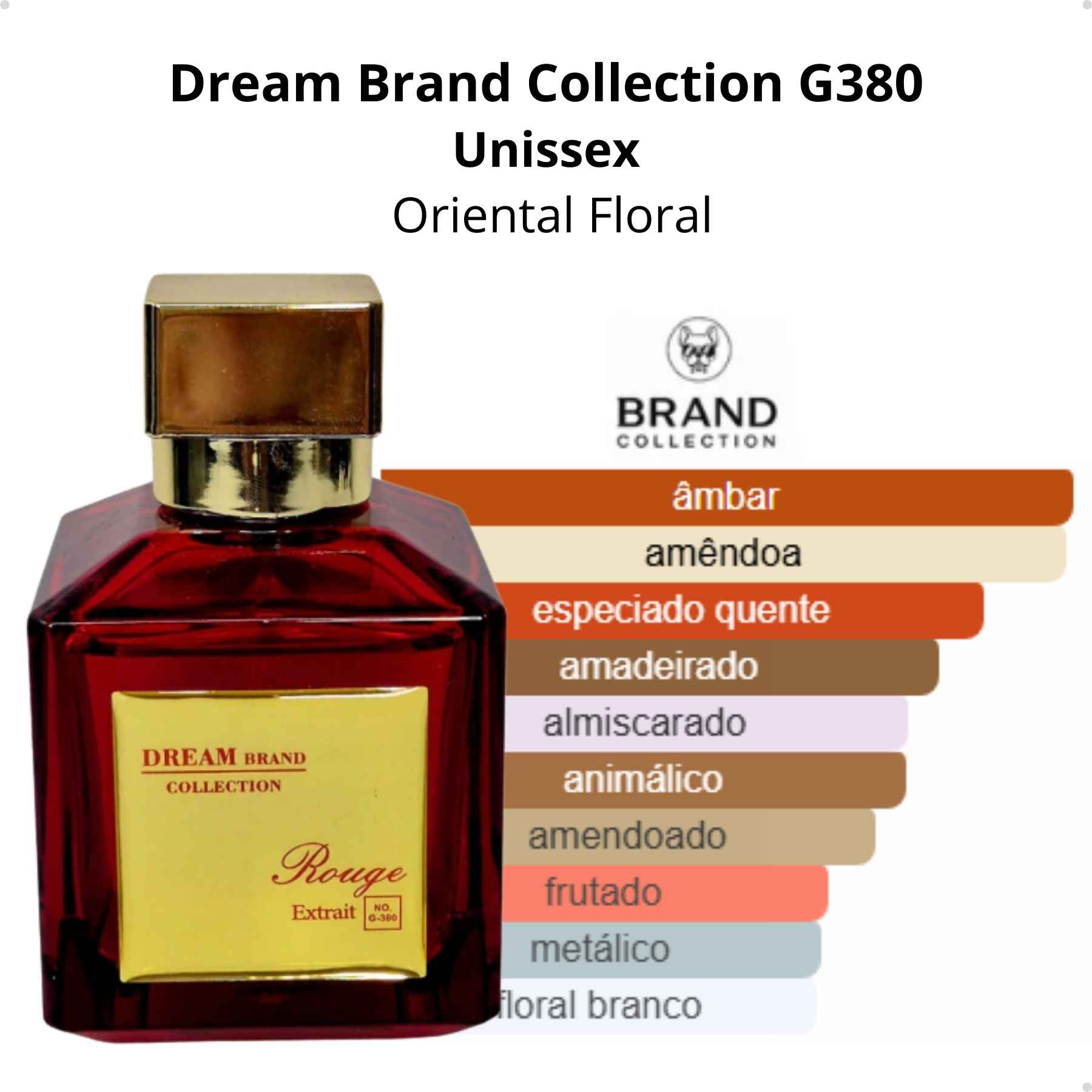 Brand Collection G380 - Baccarat Rouge Unissex 100ml - Brand