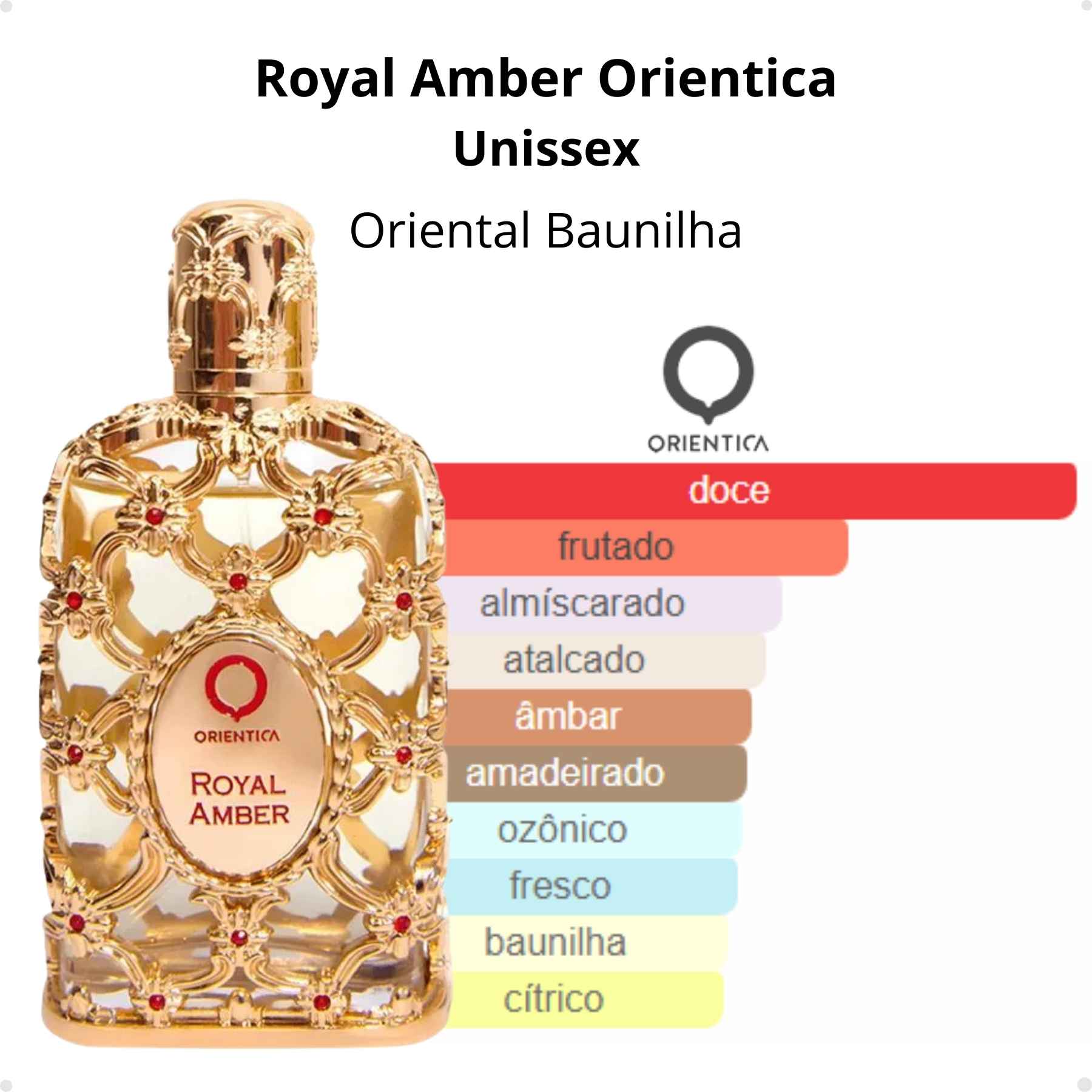Perfume Arabe Orientica Luxury Collection Royal Amber EDP 80ml Unissex - Brand Collection
