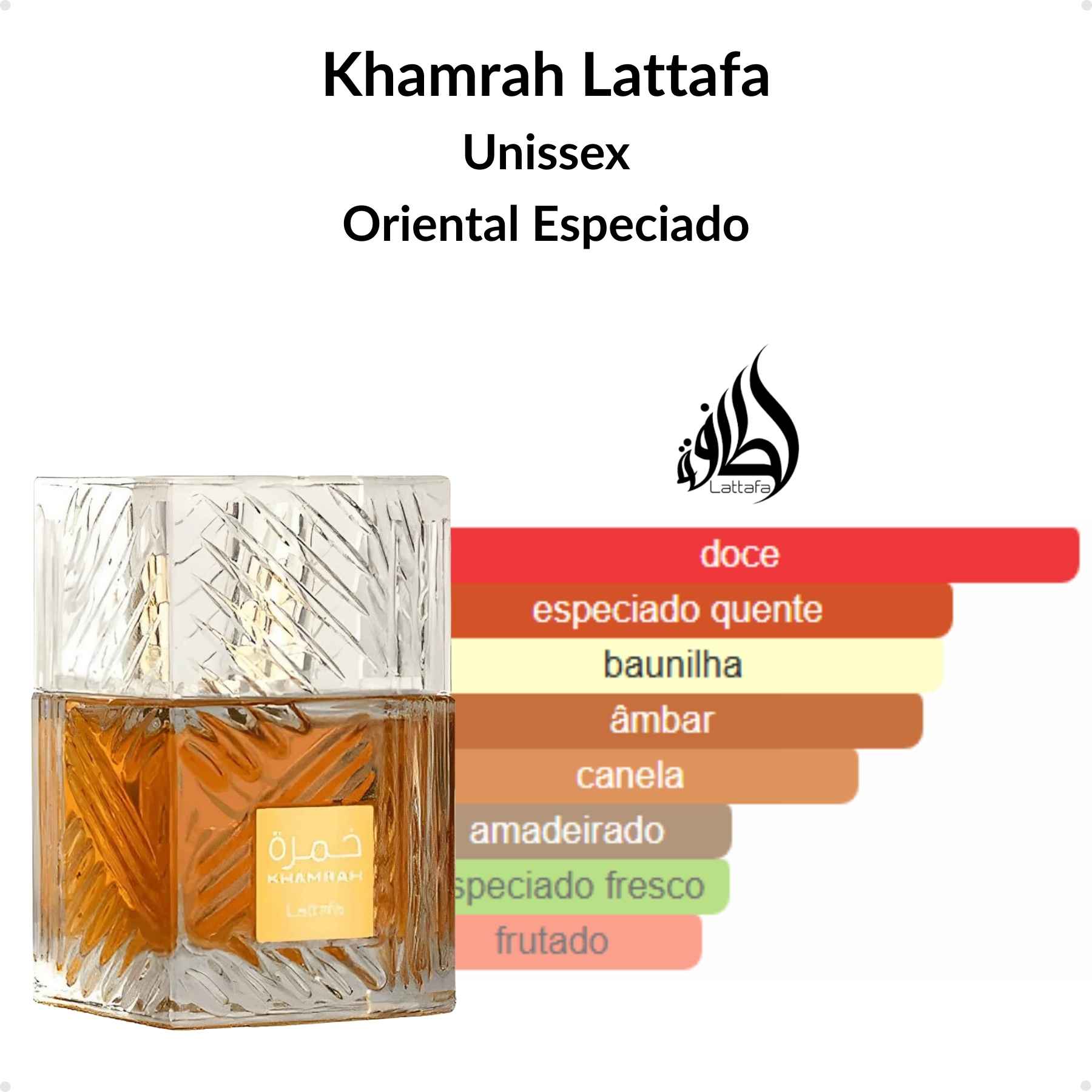 Perfume Arabe Lattafa Khamrah EDP 100ml Unissex - Brand Collection