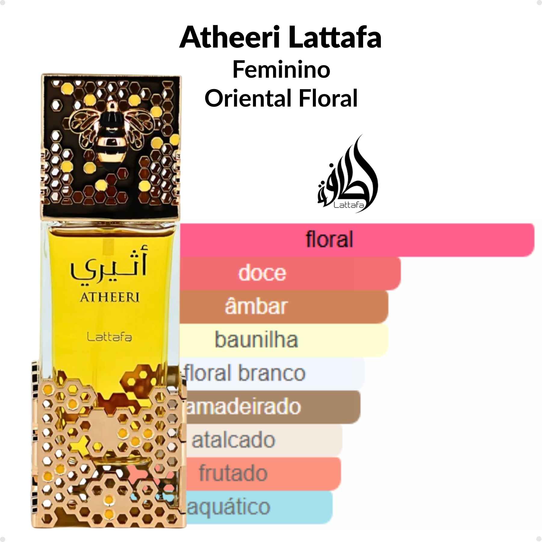 Atheeri Perfume Feminino Eau De Parfum Lattafa 100 Ml