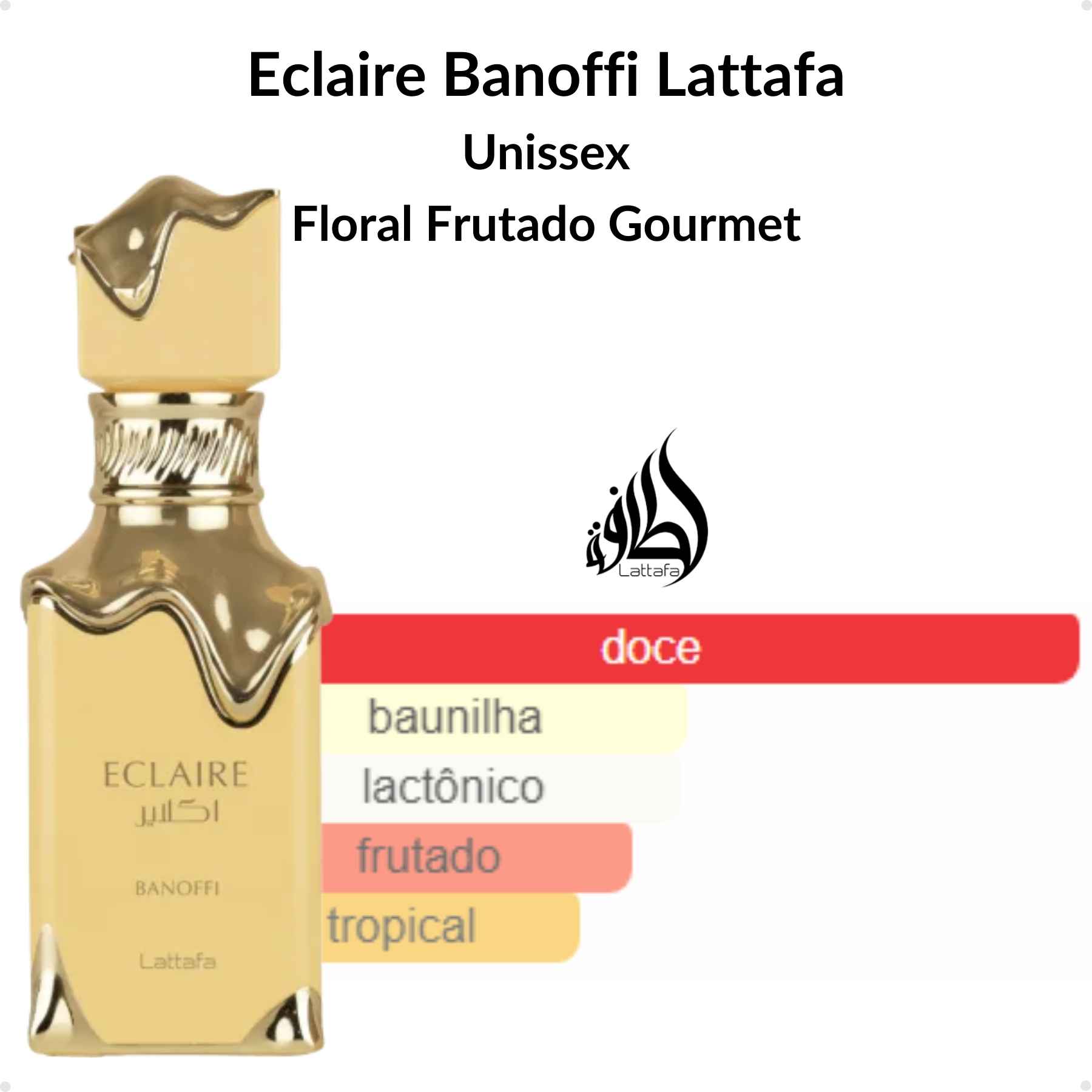 Perfume Arabe Lattafa Eclaire Banoffi EDP 100ml Unissex - Brand