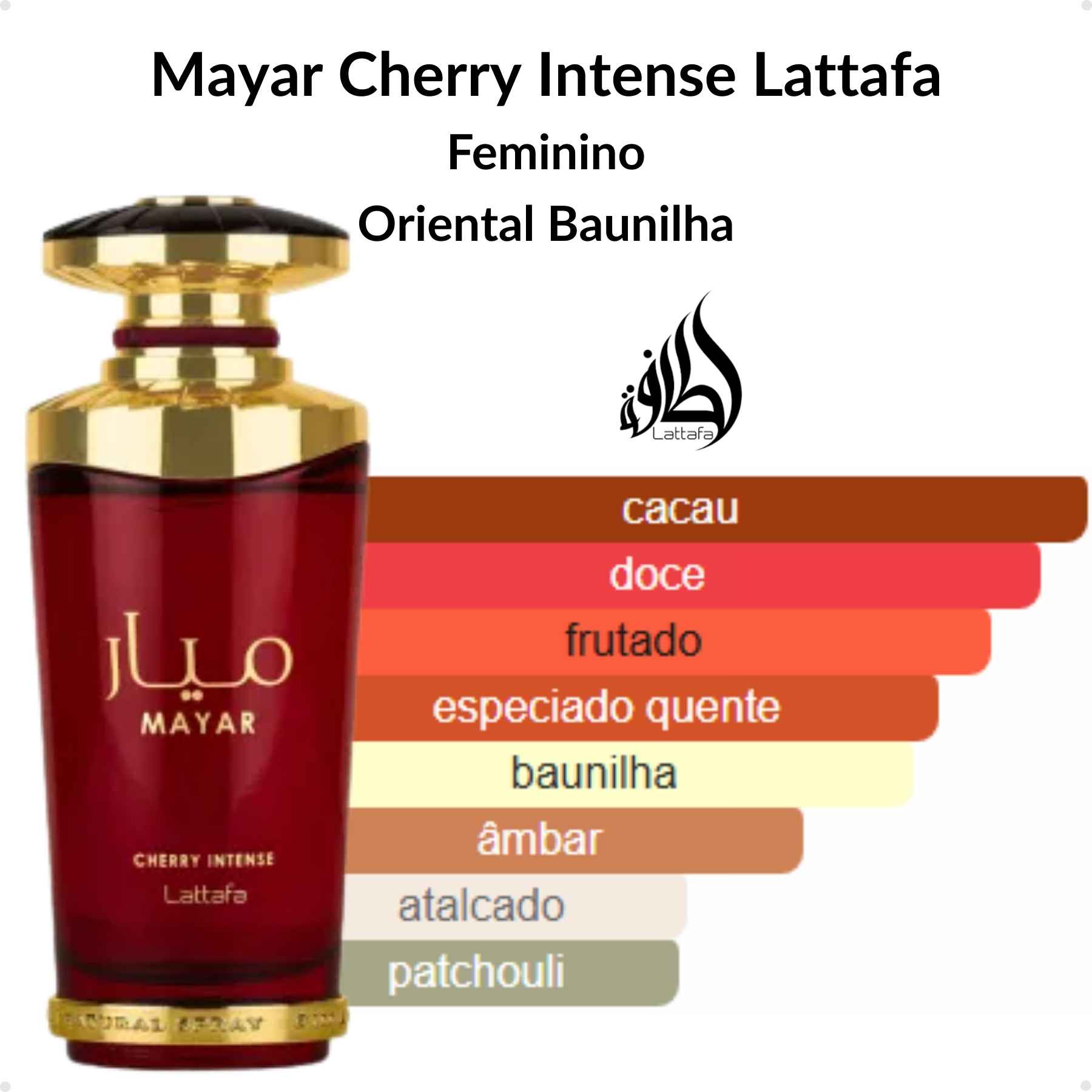 Perfume Arabe Lattafa Mayar Cherry Intense EDP 100ml Feminino