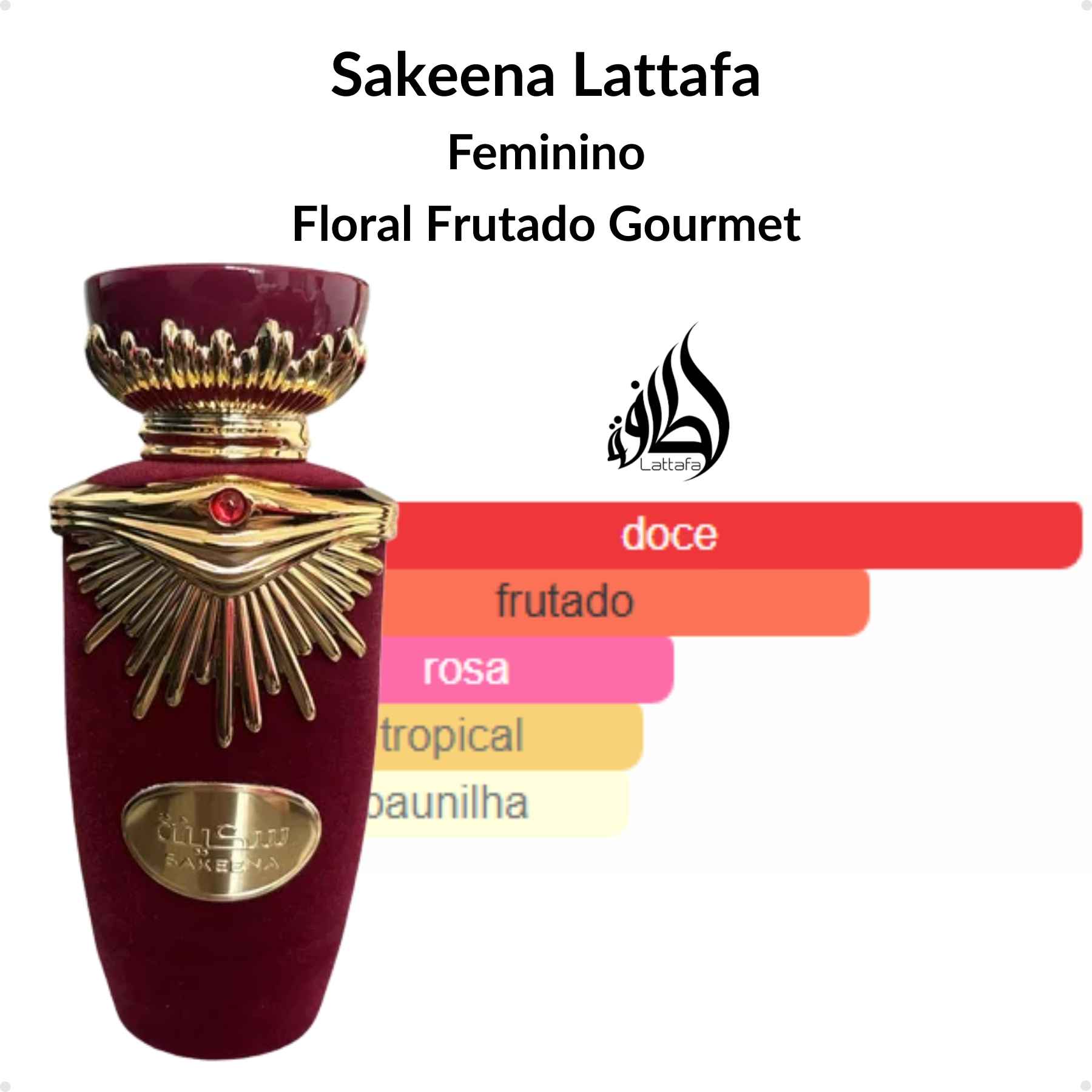 Perfume Arabe Lattafa Sakeena EDP 100ml Feminino - Brand Collection