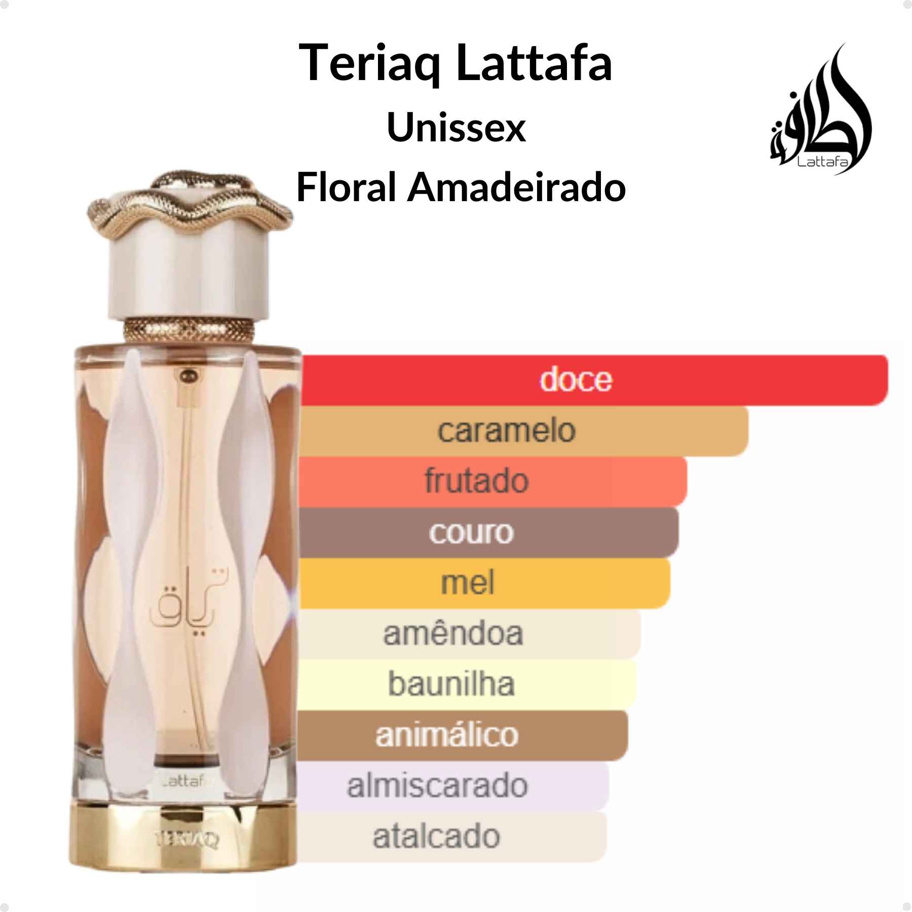 Perfume Árabe Lattafa Teriaq EDP 100ml Unissex - Brand Collection