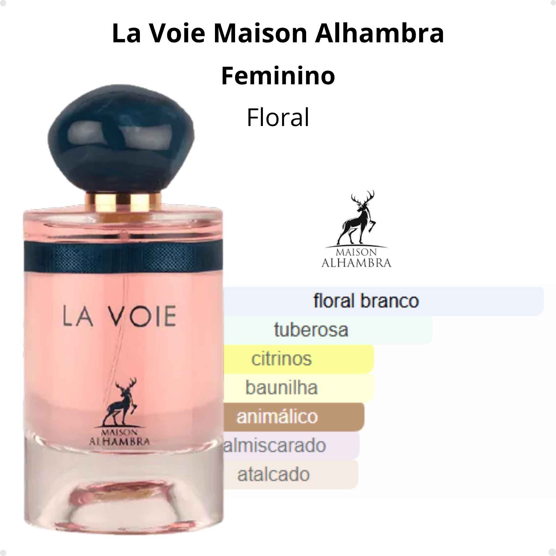Perfume Arabe Maison Alhambra La Voie Feminino EDP 100ml - Brand