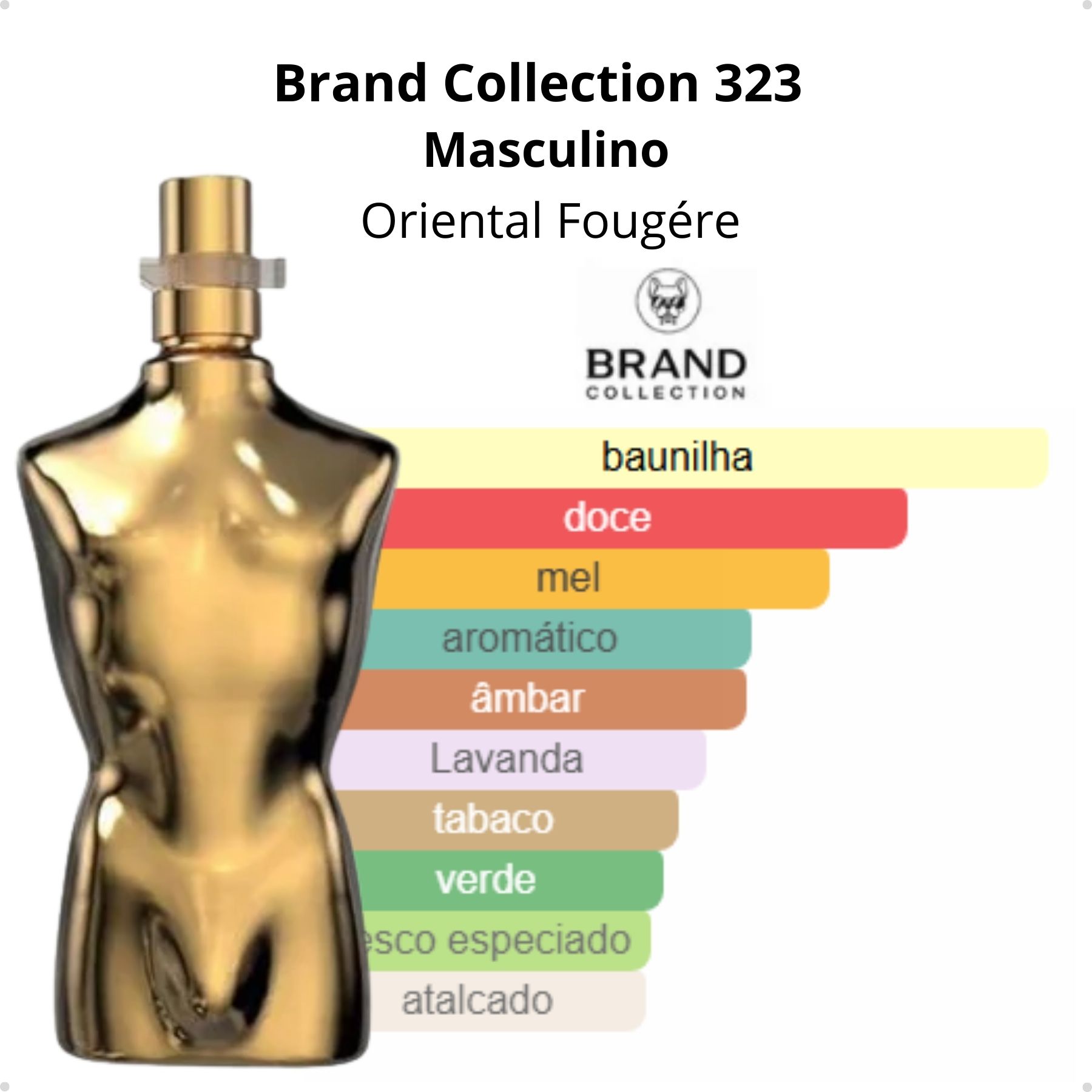 Brand Collection - 323 Le Manly Elixir Masculino 25ml - Brand